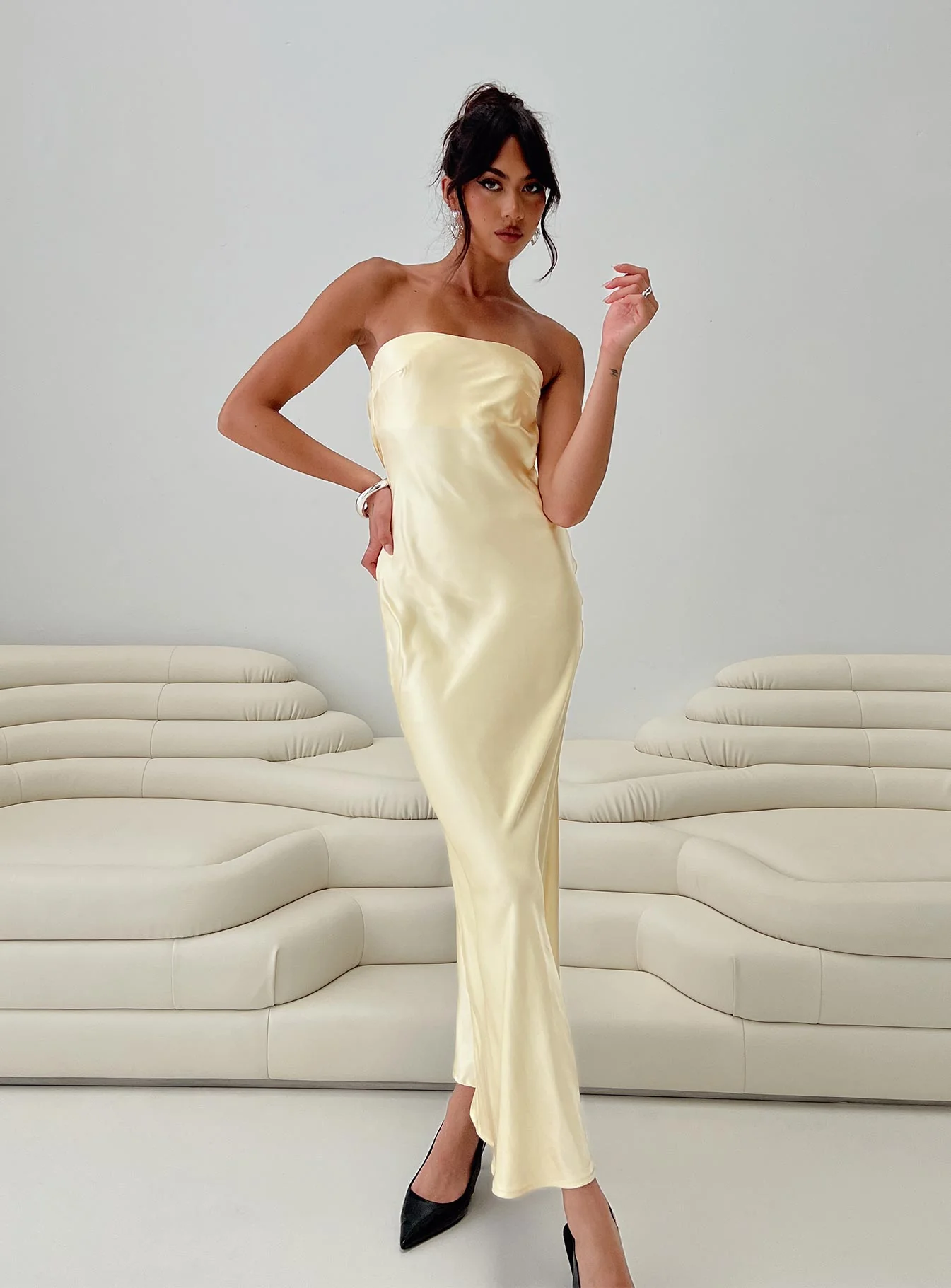 Haley Maxi Dress Yellow - Image 9