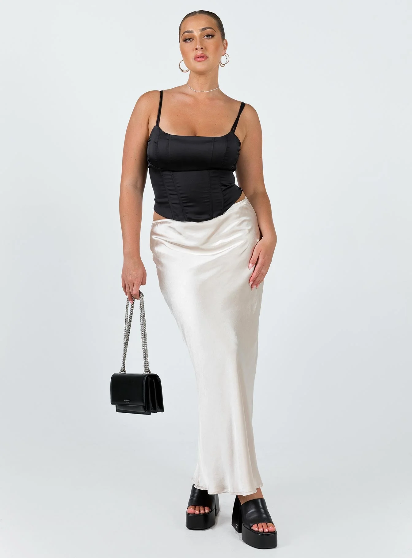 Haley Maxi Skirt Champagne - Image 2
