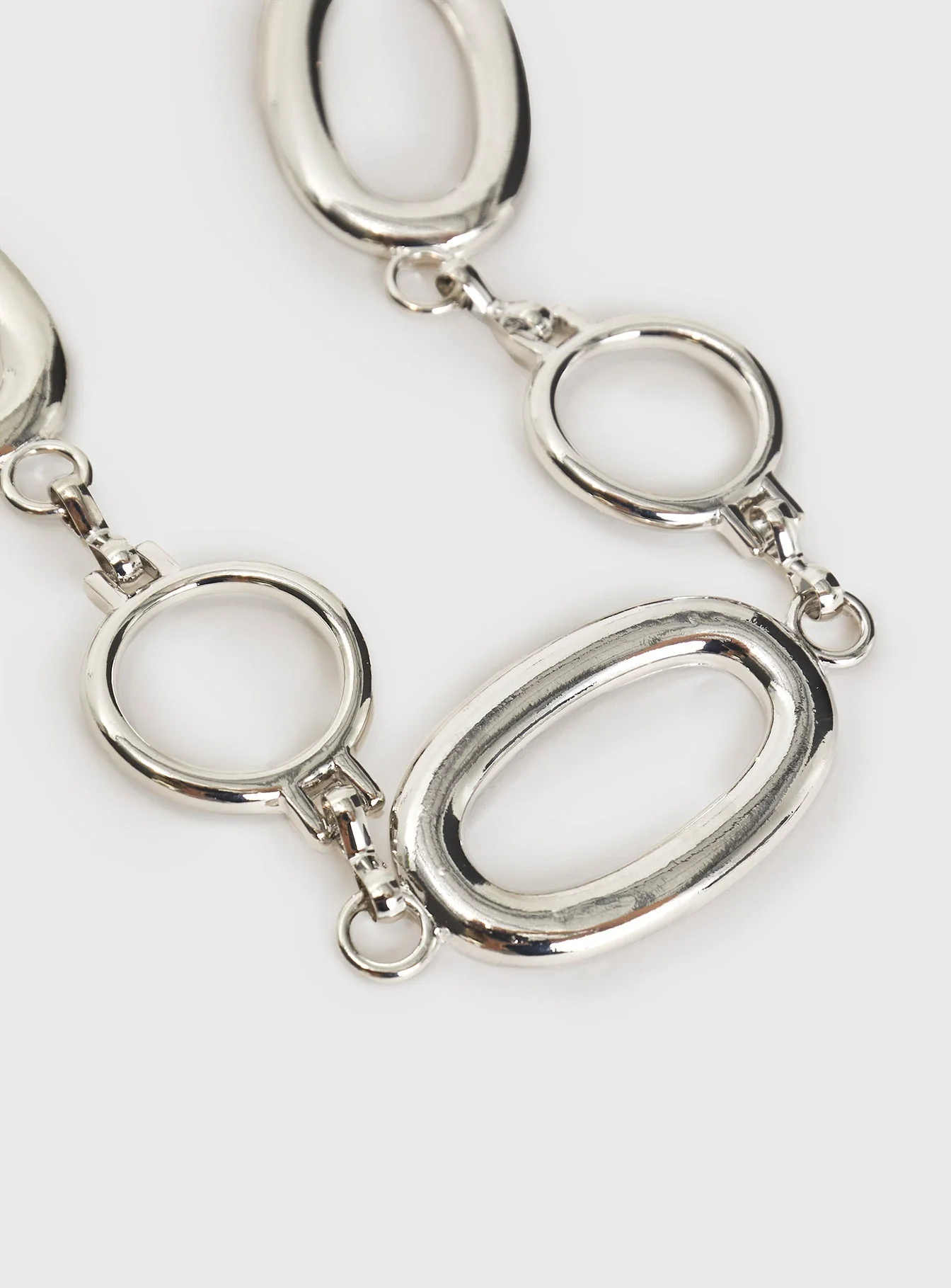 Halleck Silver Pendant Chain Belt Silver - Image 3