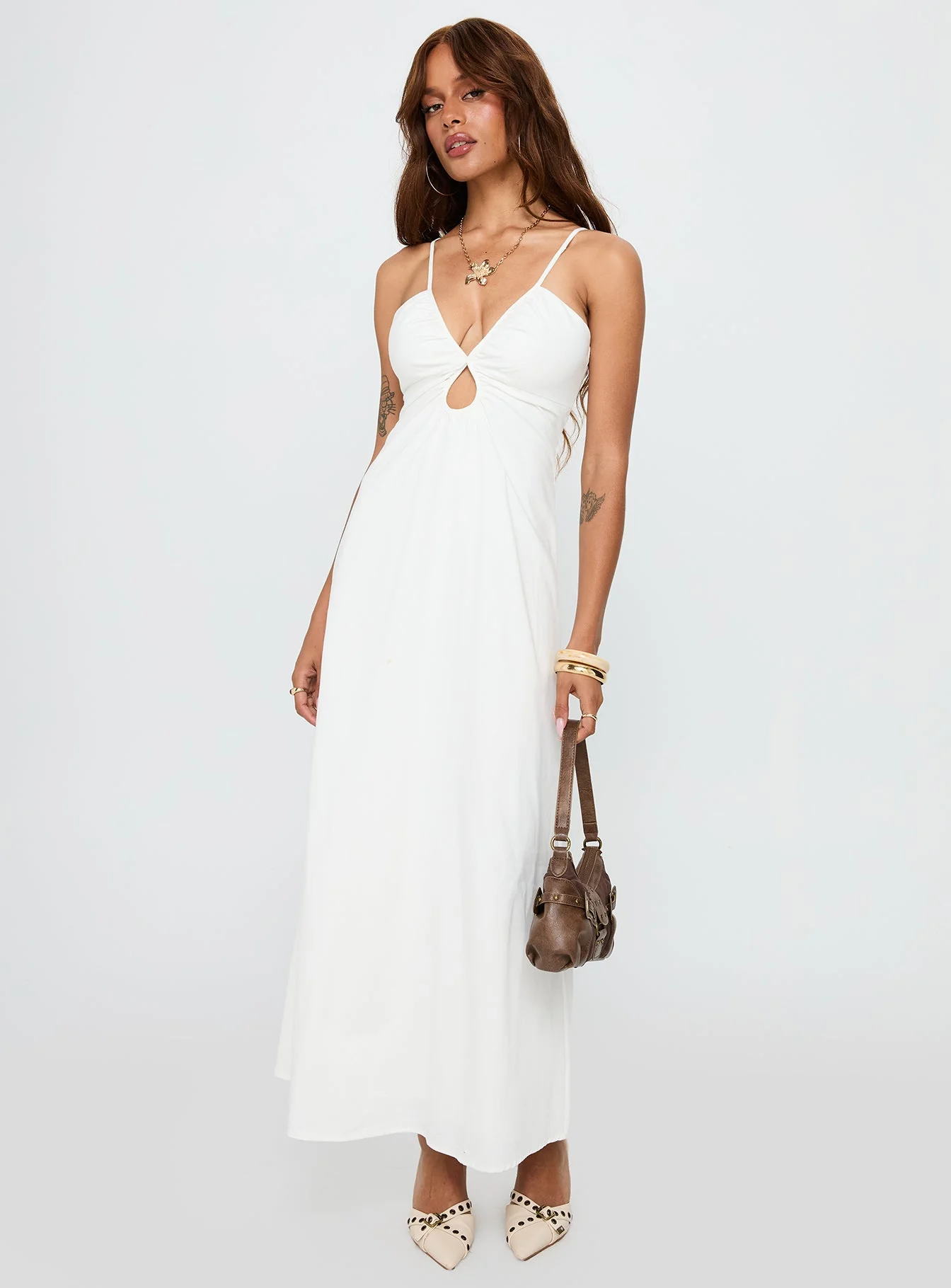 Harkonnen Maxi Dress White - Image 3