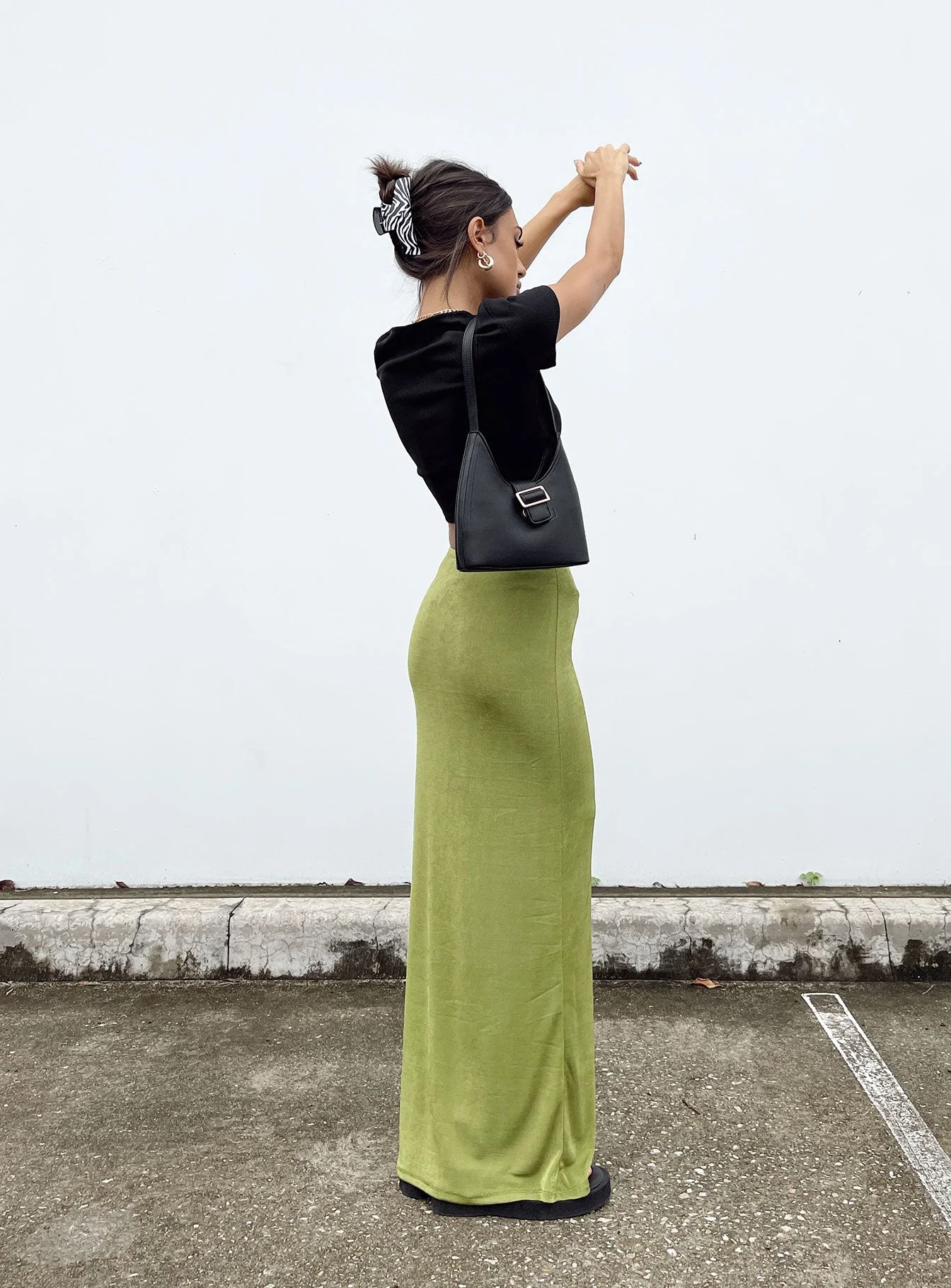 Harriette Maxi Skirt Green Lower Impact - Image 8