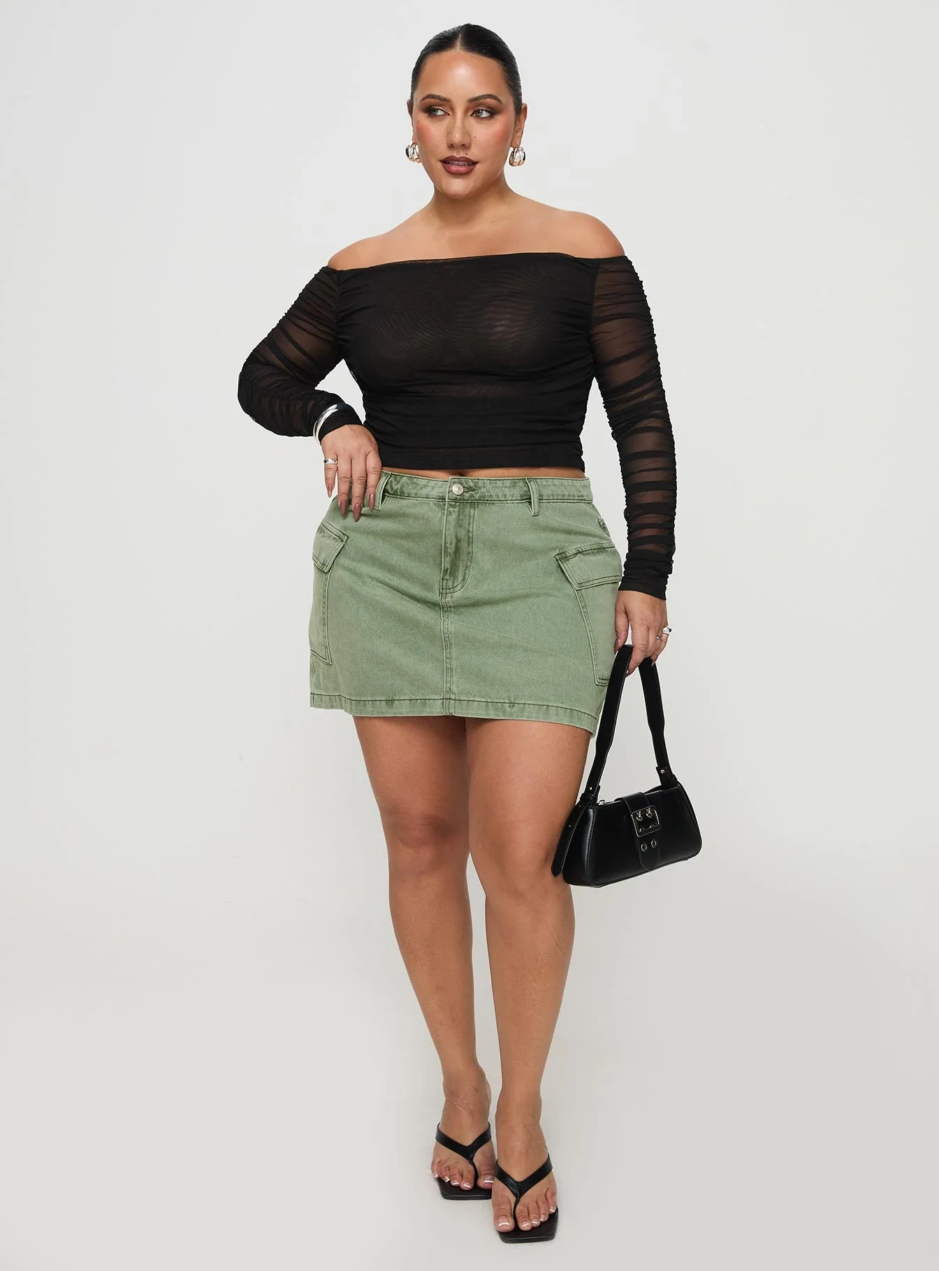 Hartford Off The Shoulder Top Black Curve - Image 3