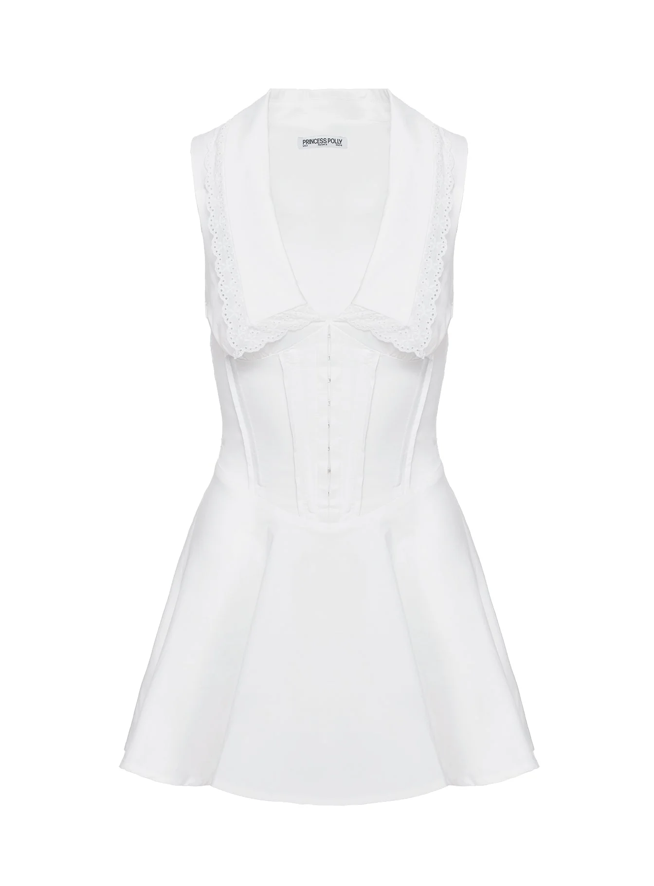 Haworth Mini Dress White - Image 8