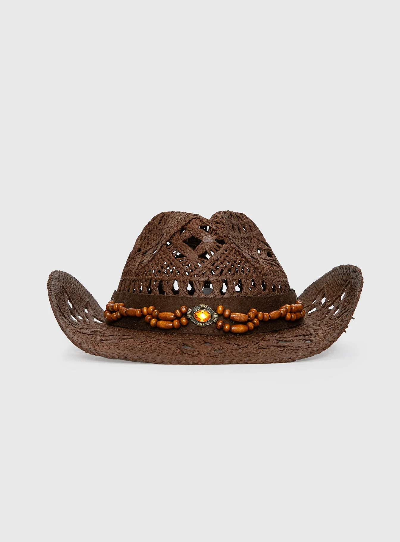 Hazie Cowboy Hat Dark Brown - Image 2