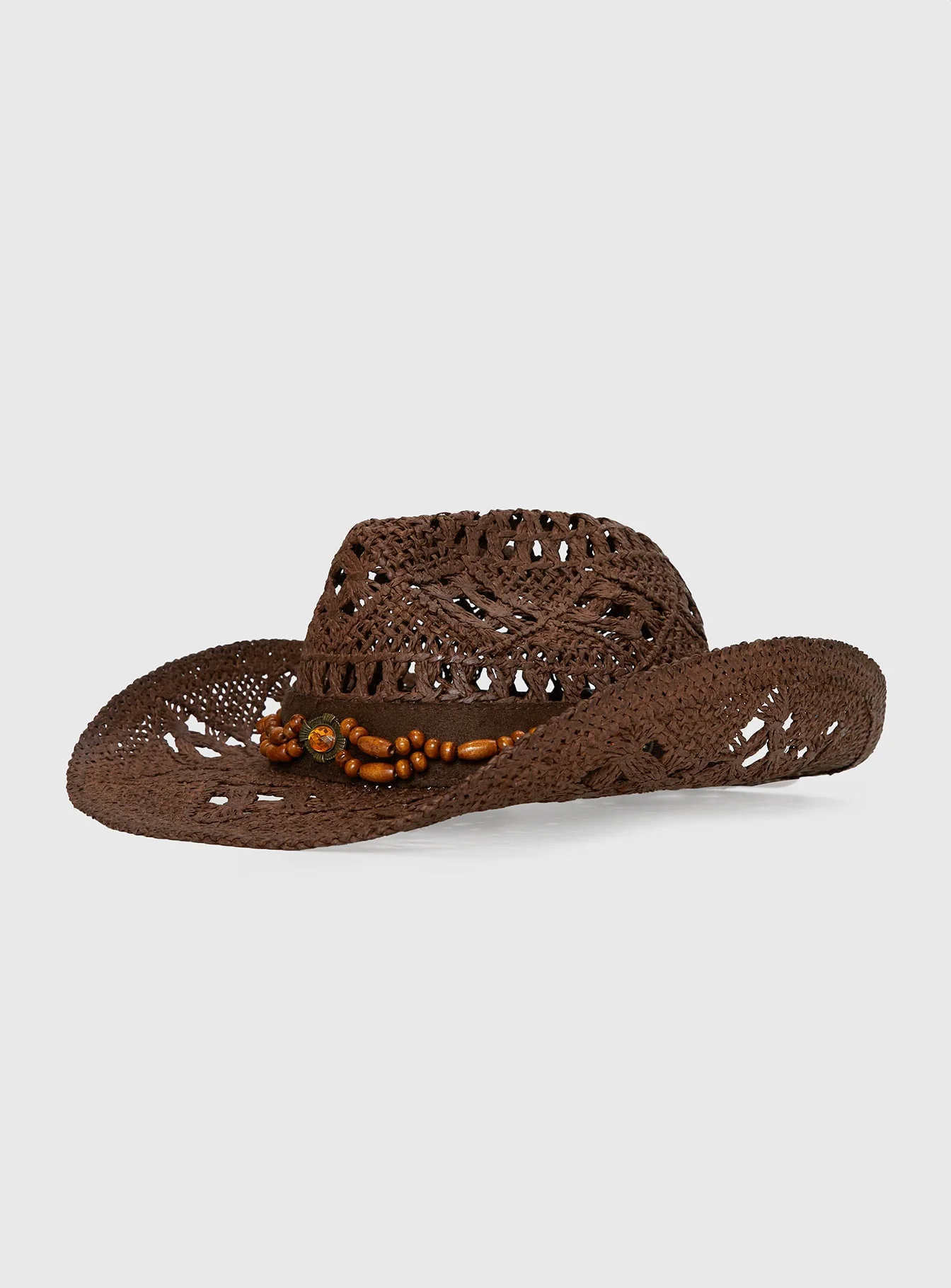 Hazie Cowboy Hat Dark Brown - Image 3