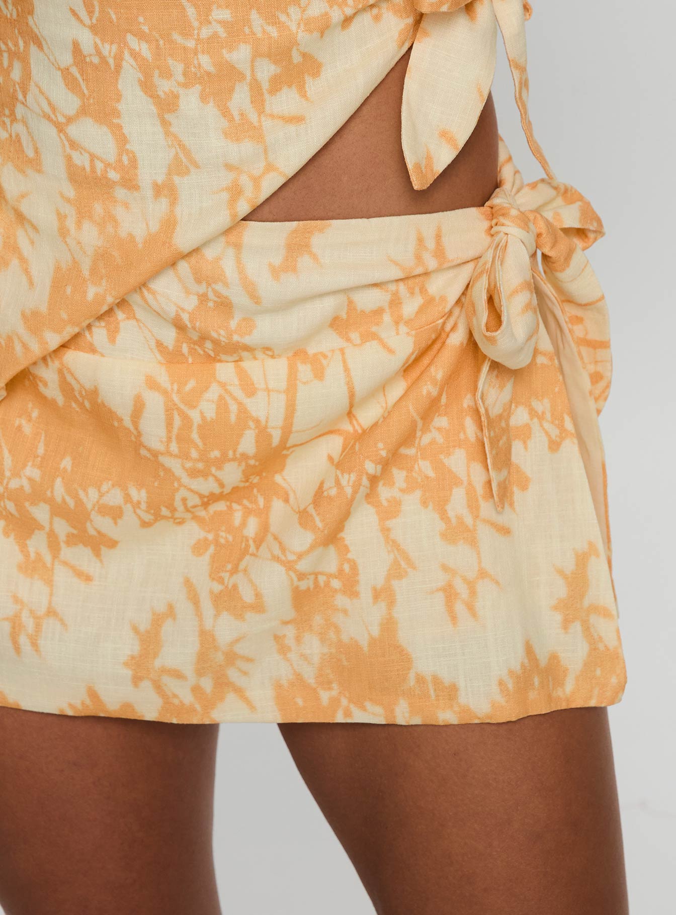 High Vibration Wrap Skort Orange Multi - Image 6