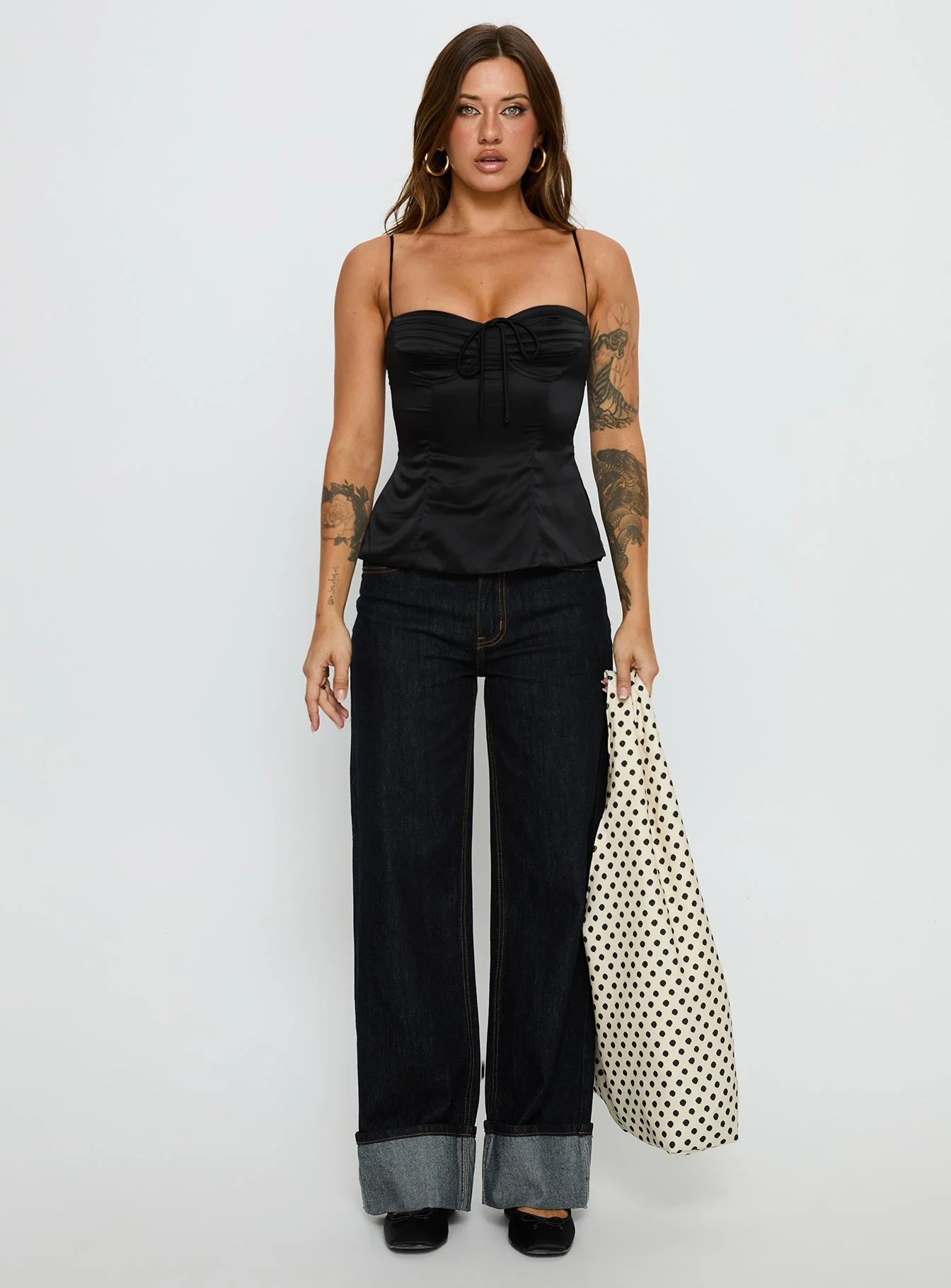 Hildy Tie Back Top Black - Image 7