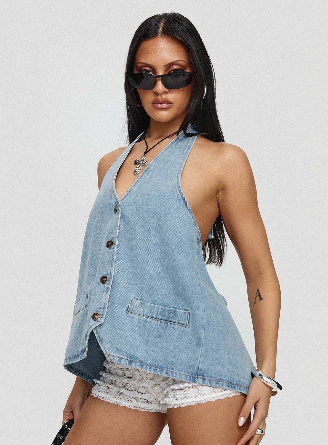 Hills Halter Washed Blue - Image 8