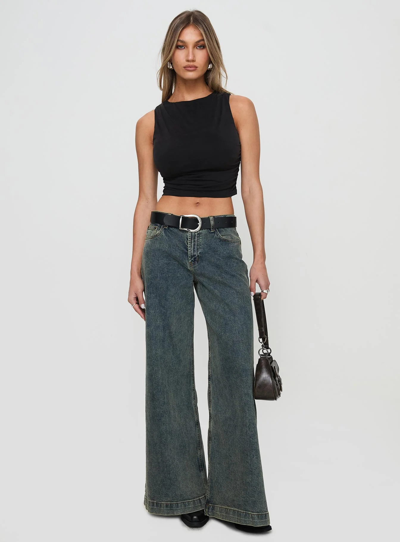 Hold Em High Neck Top Black - Image 3