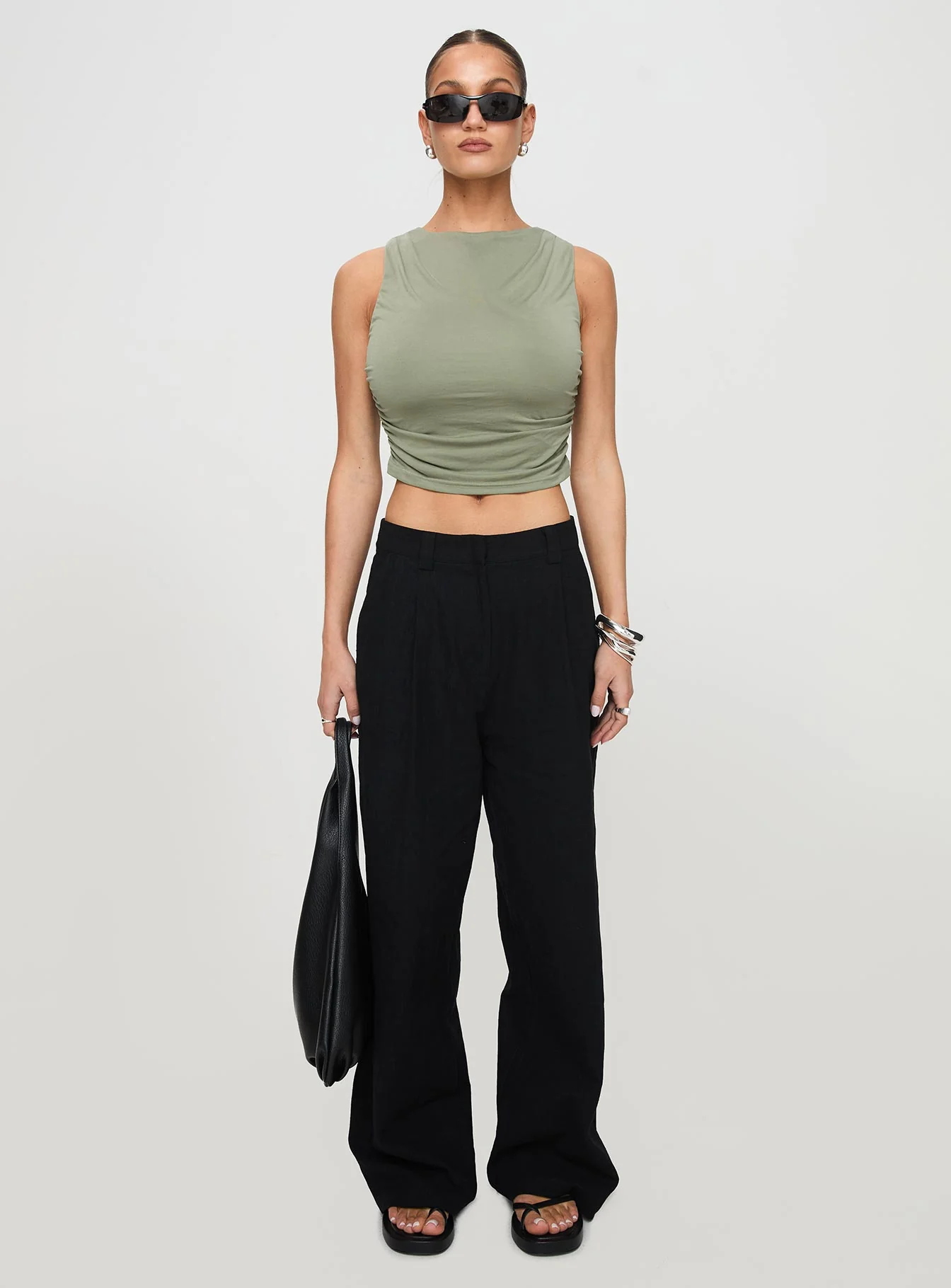 Hold Em High Neck Top Green - Image 7