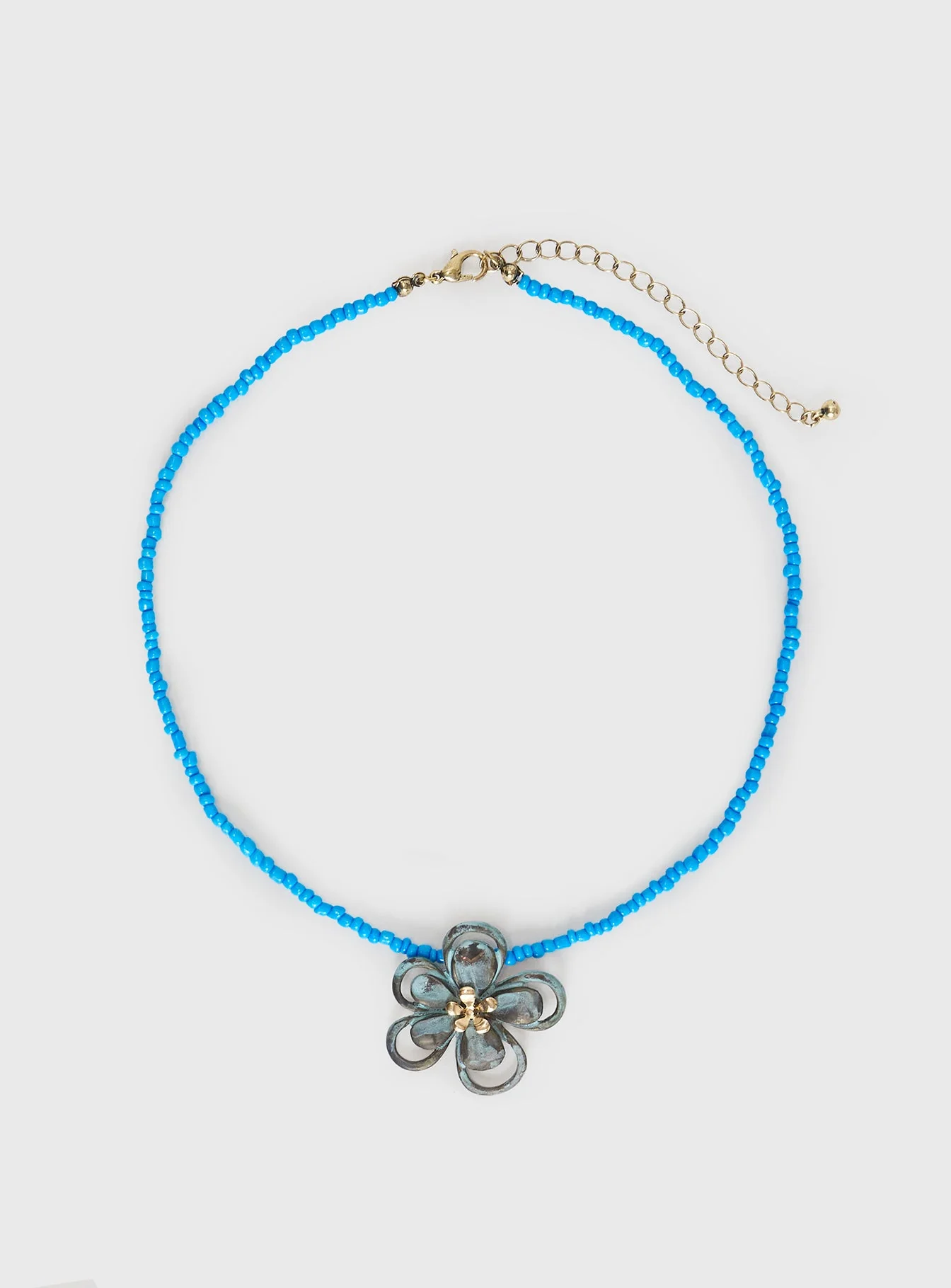 Hold On Tight Necklace Blue - Image 2