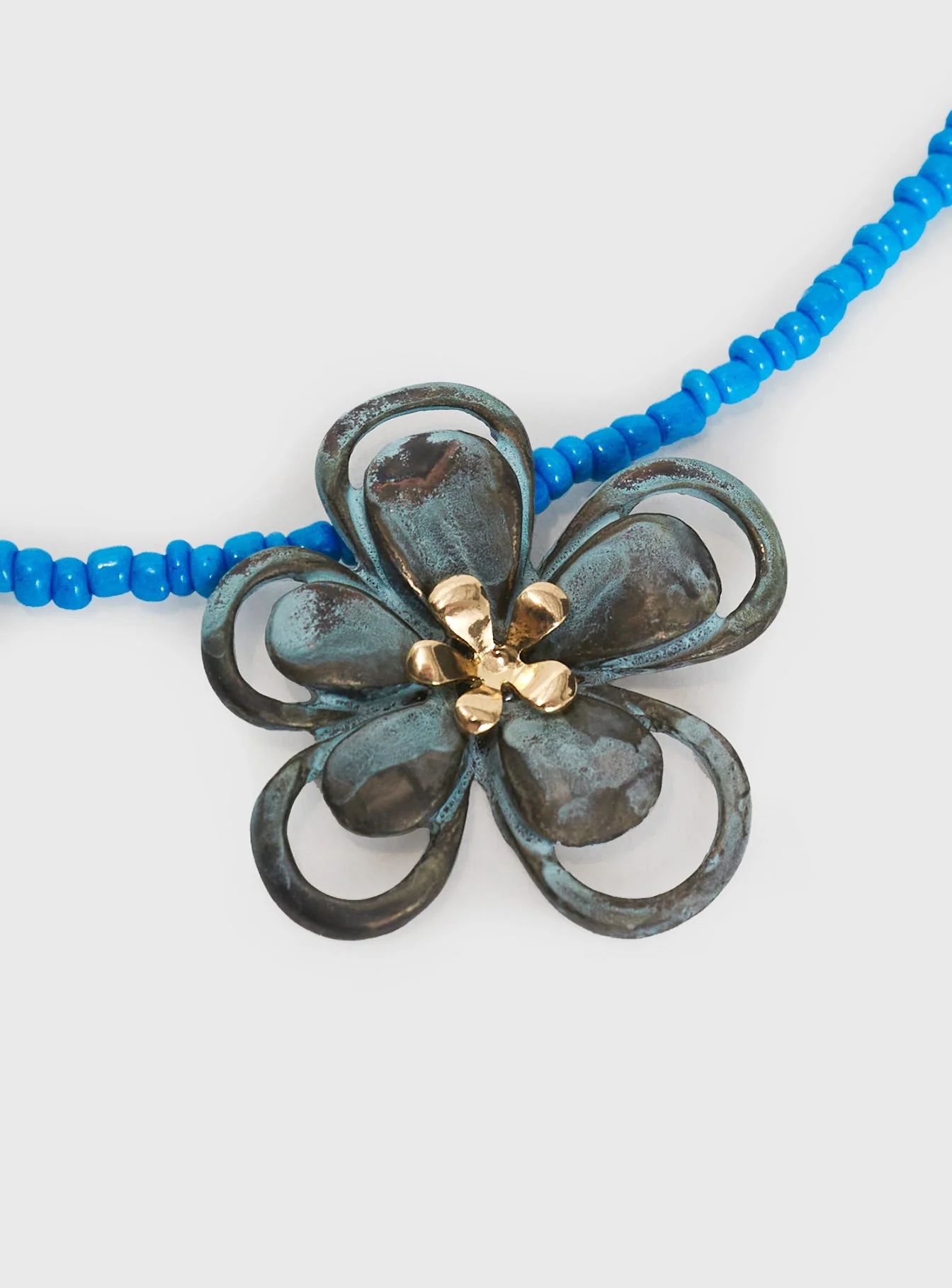 Hold On Tight Necklace Blue - Image 3