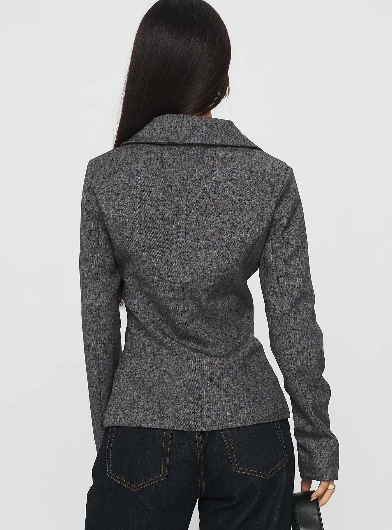 Holley Tweedle Jacket Grey - Image 4