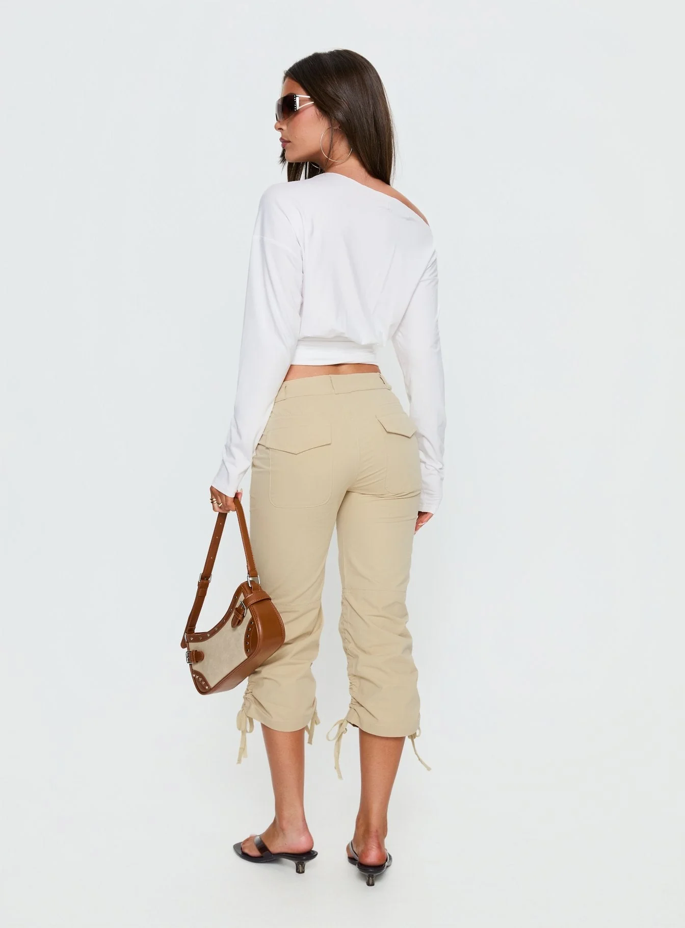 Hot Rod Capri Pant Beige - Image 5
