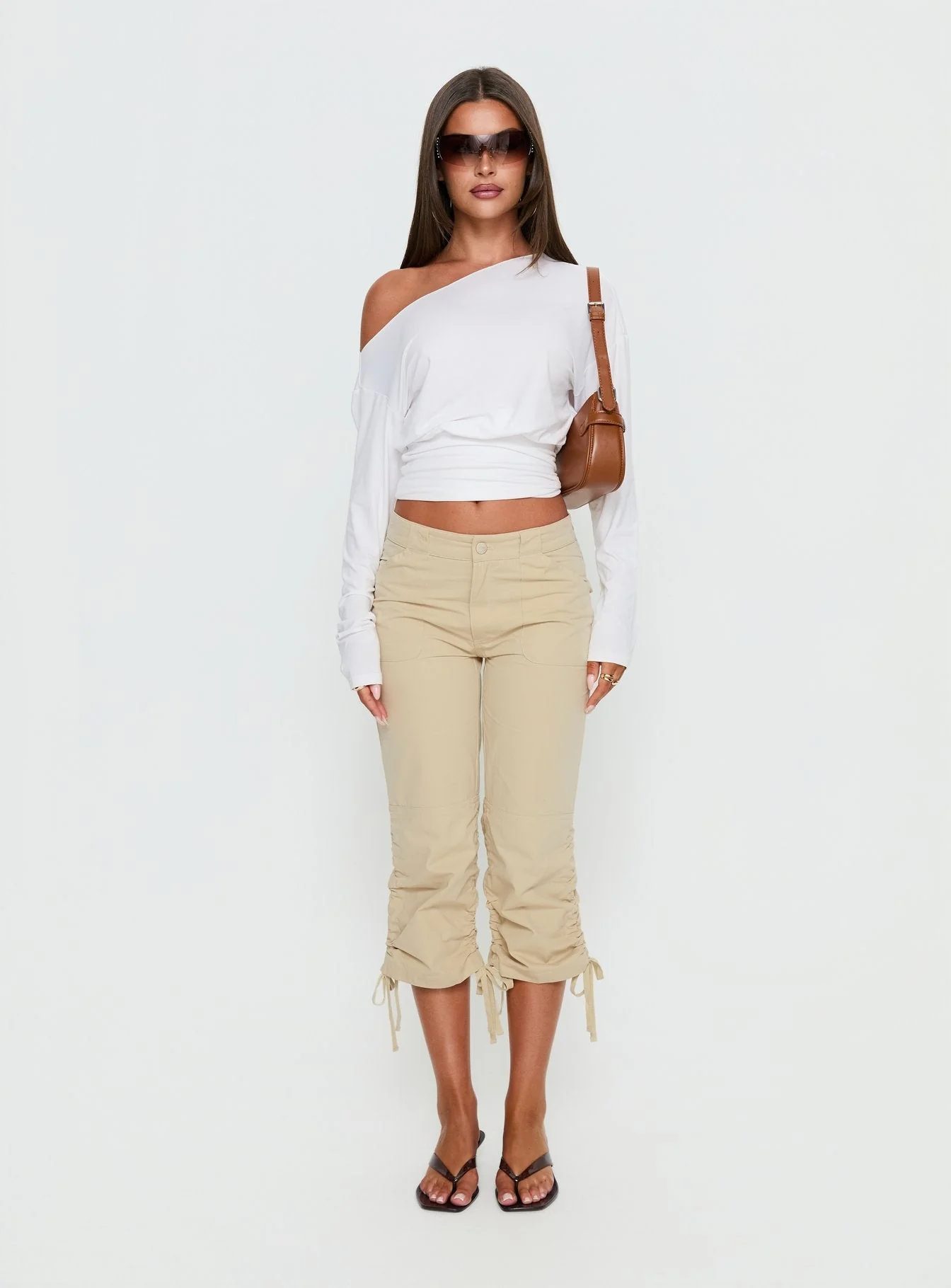 Hot Rod Capri Pant Beige - Image 7