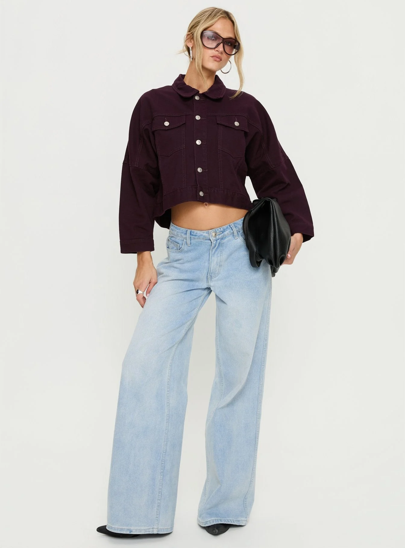 Hughes Denim Jacket Currant - Image 2