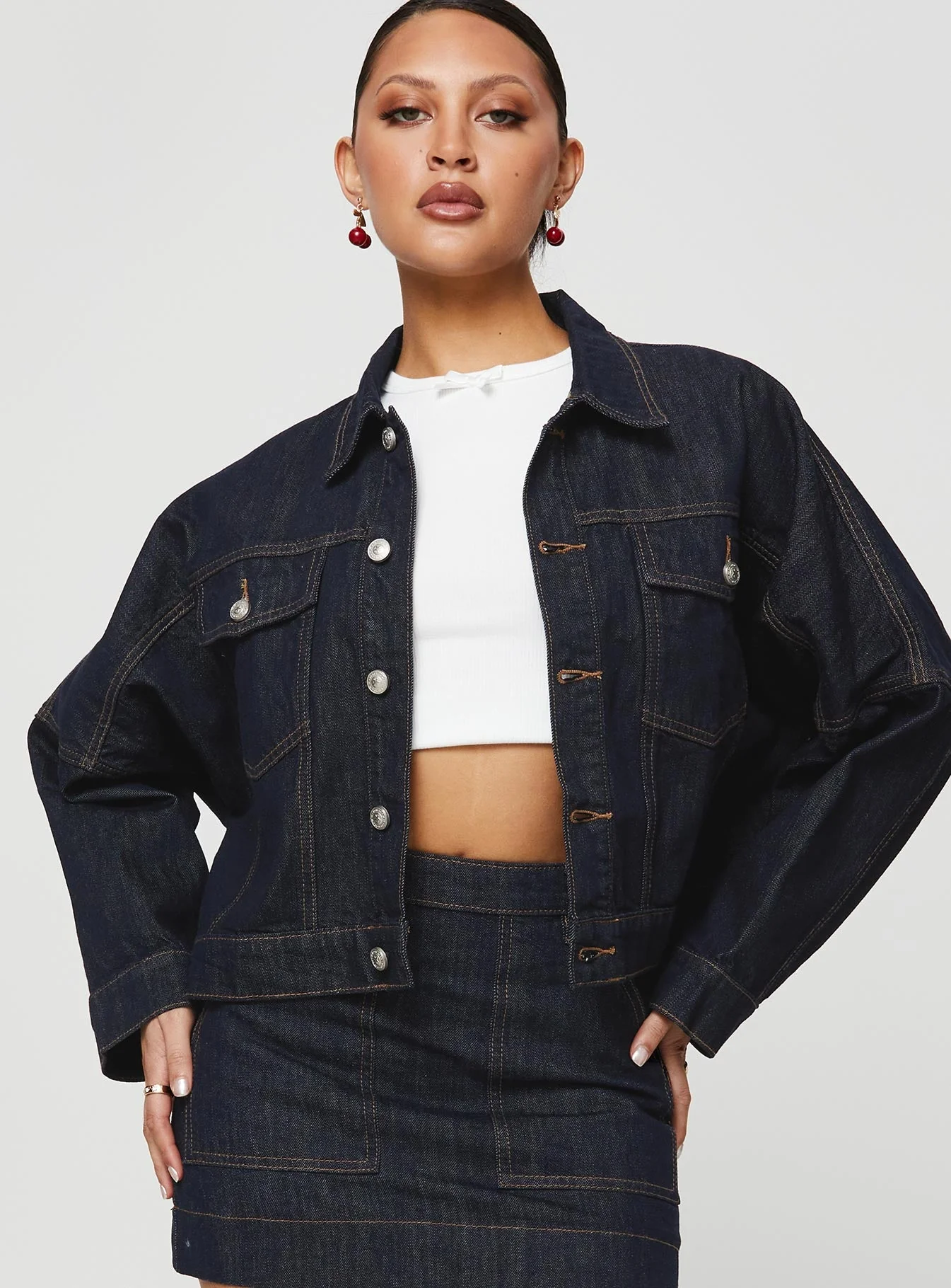 Hughes Jacket Dark Wash Denim - Image 2