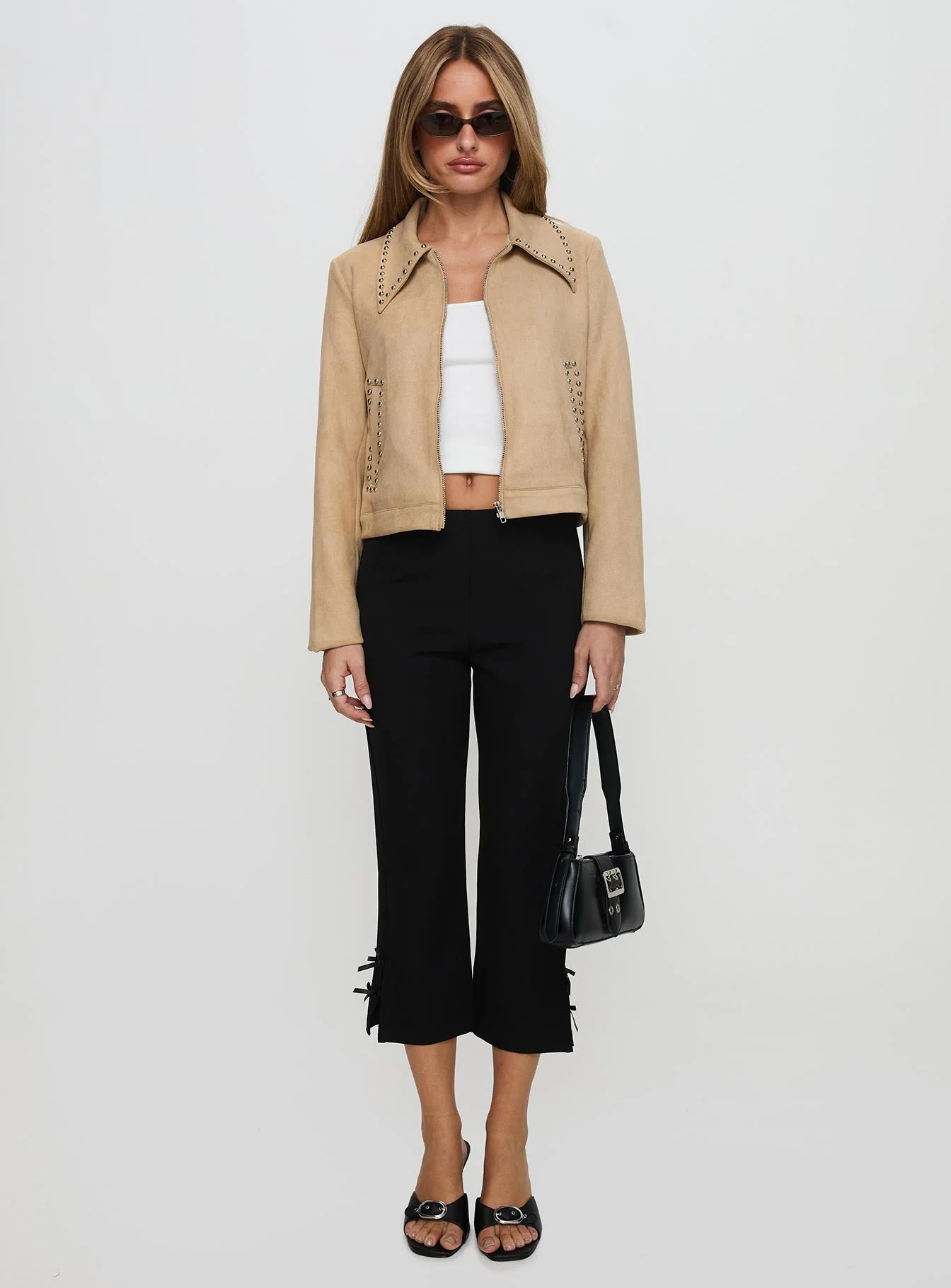 Hurleigh Faux Suede Jacket Brown - Image 8