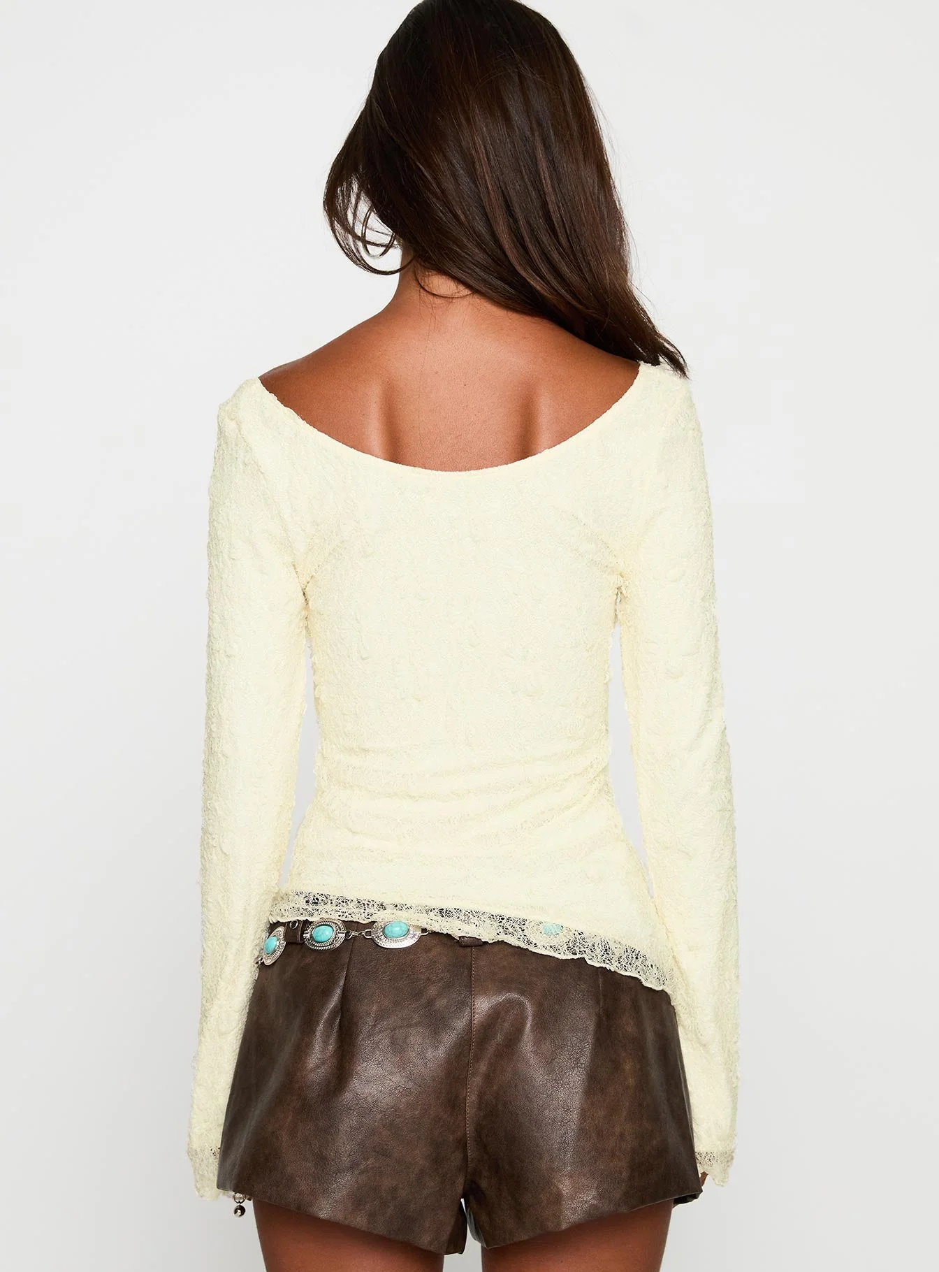 Hyacinthe Long Sleeve Top Cream - Image 5
