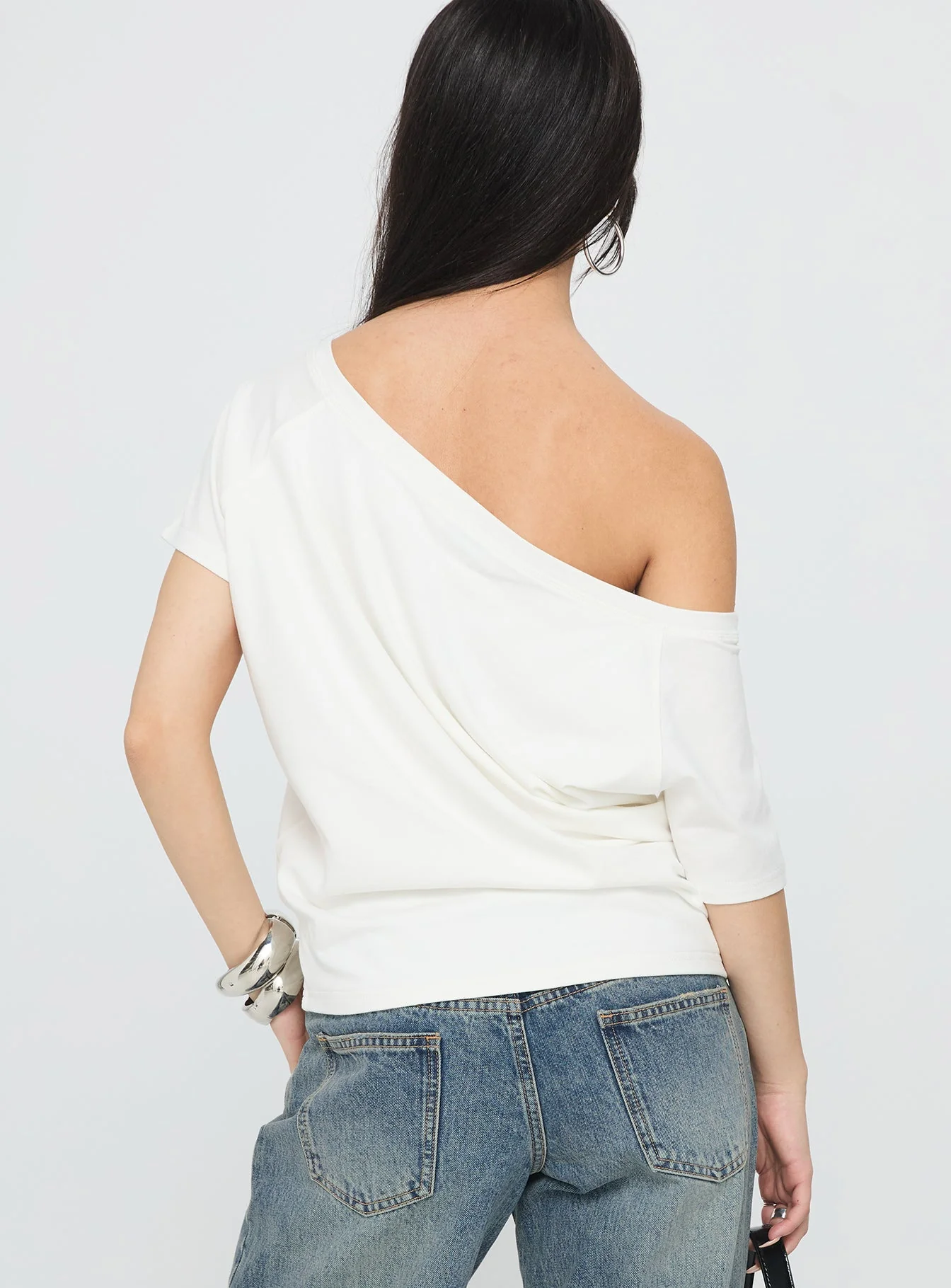 Icon Baby Off Shoulder Top White - Image 5