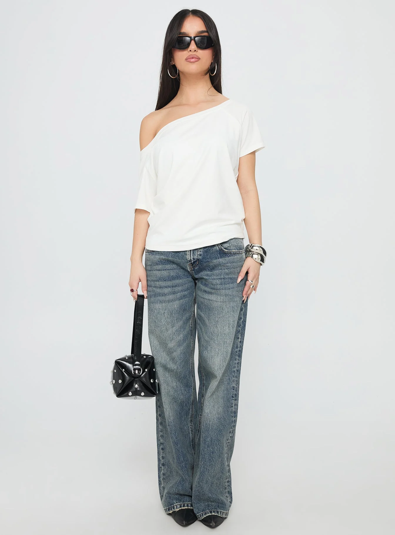Icon Baby Off Shoulder Top White - Image 7