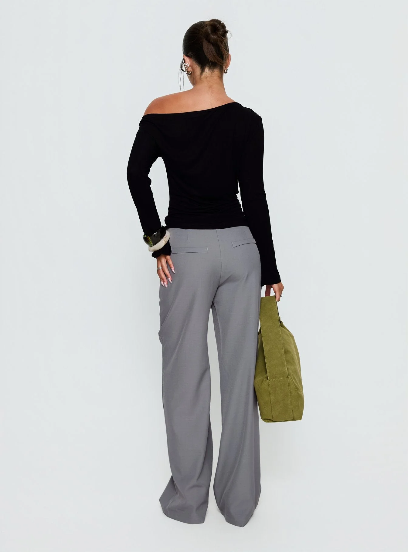 Ikana Tie Side Pants Grey - Image 5