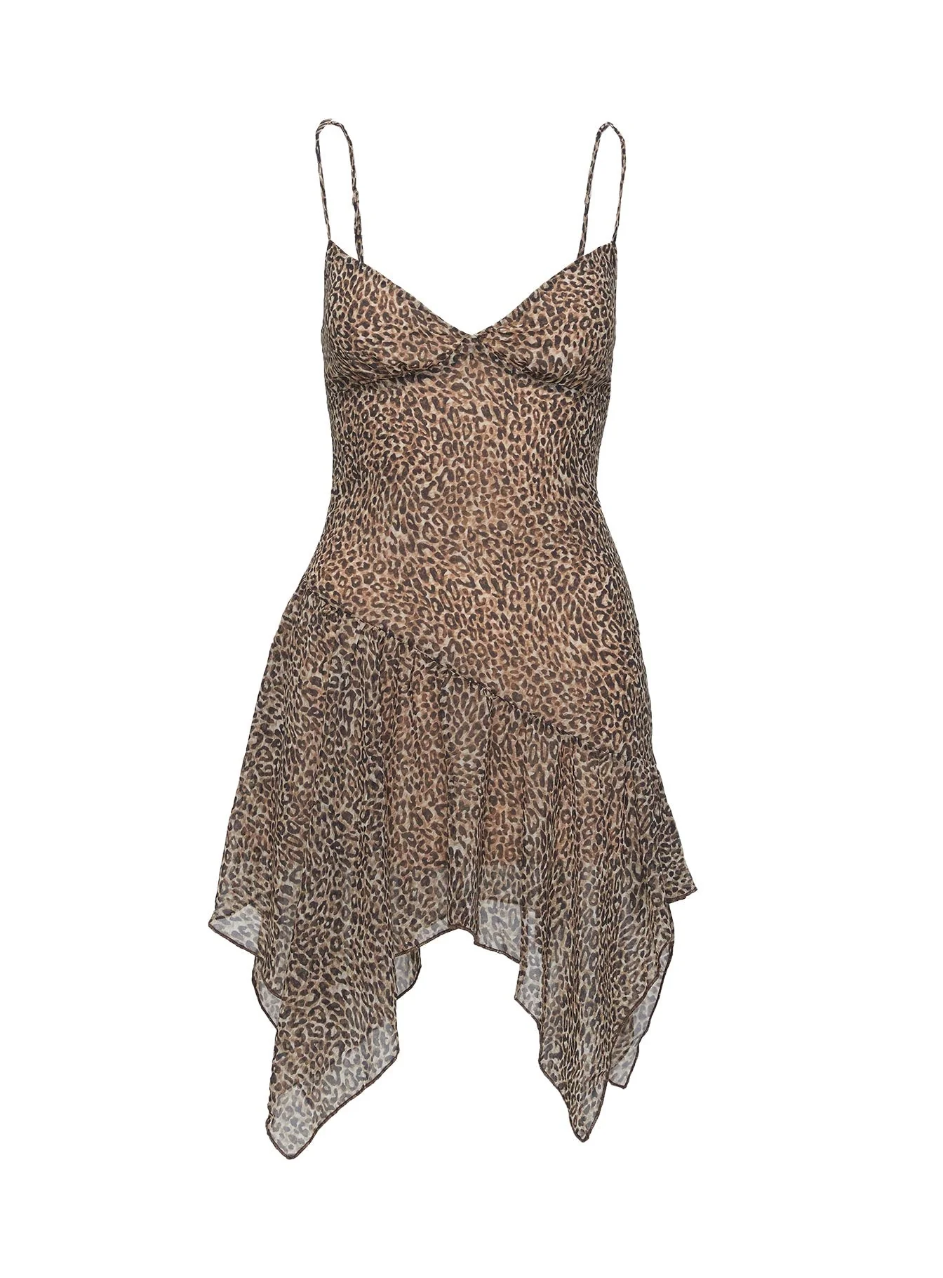 Immunity Asymmetrical Mini Dress Leopard - Image 5
