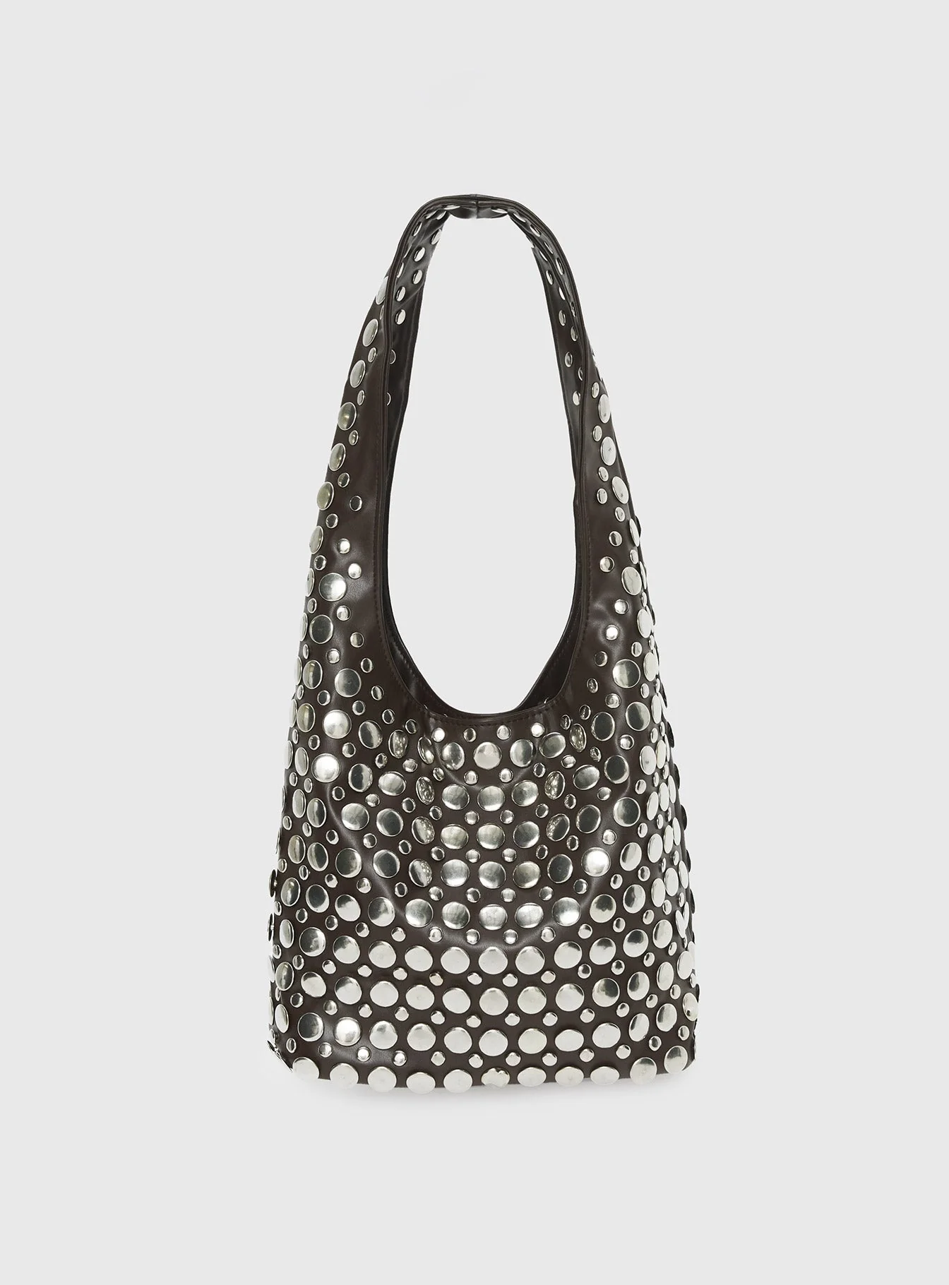 In The Crowd Shoulder Bag Brown / Silver - Image 2