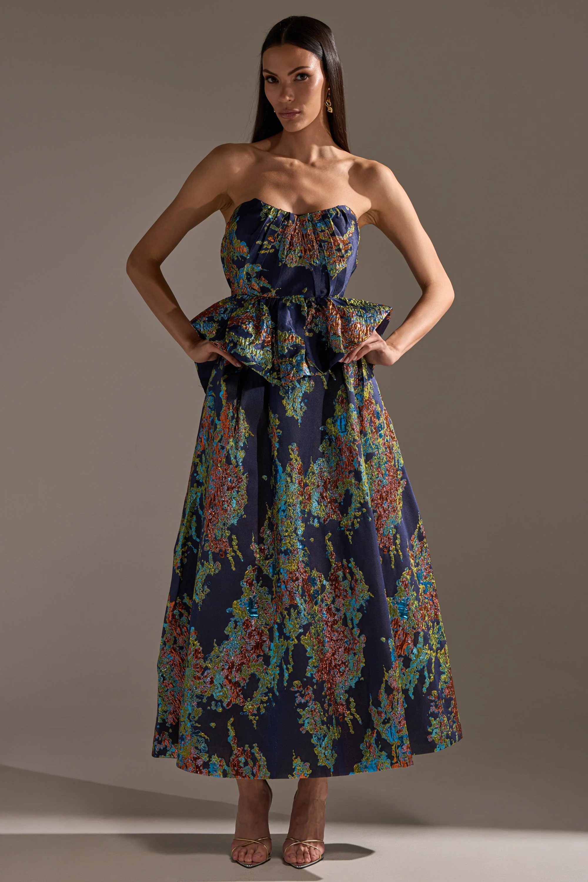 IN THE WILD BROCADE MAXI SKIRT - Image 6