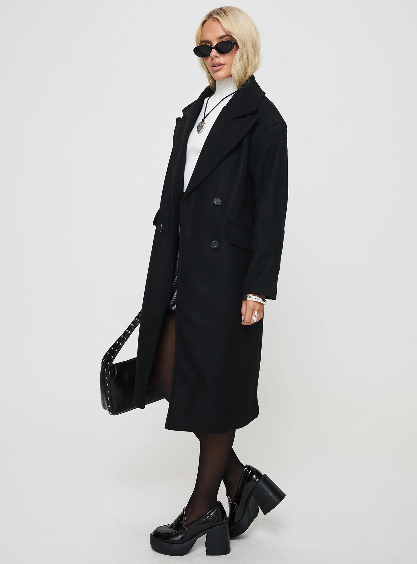 Inferno Longline Coat Black - Image 4