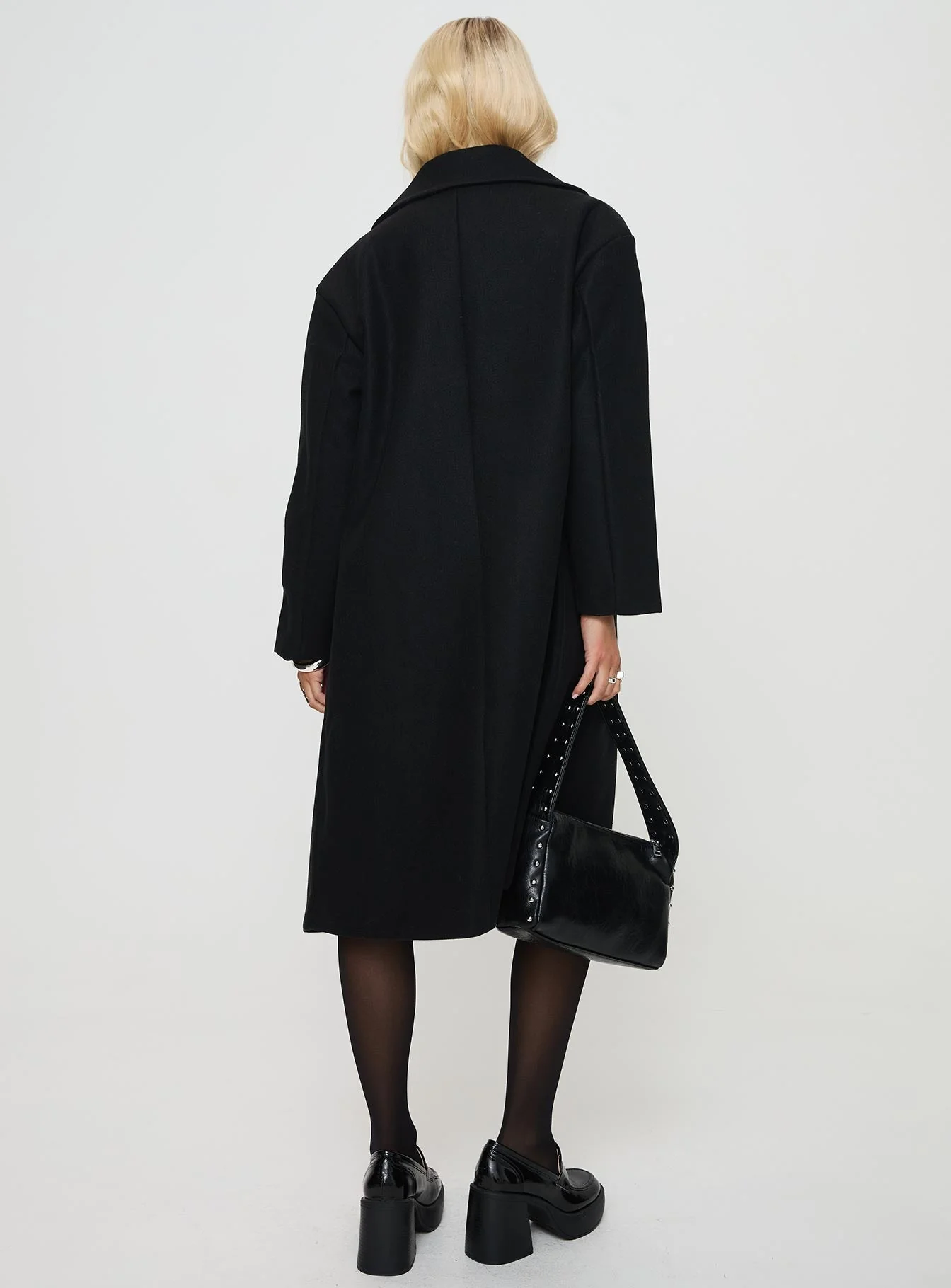 Inferno Longline Coat Black - Image 5