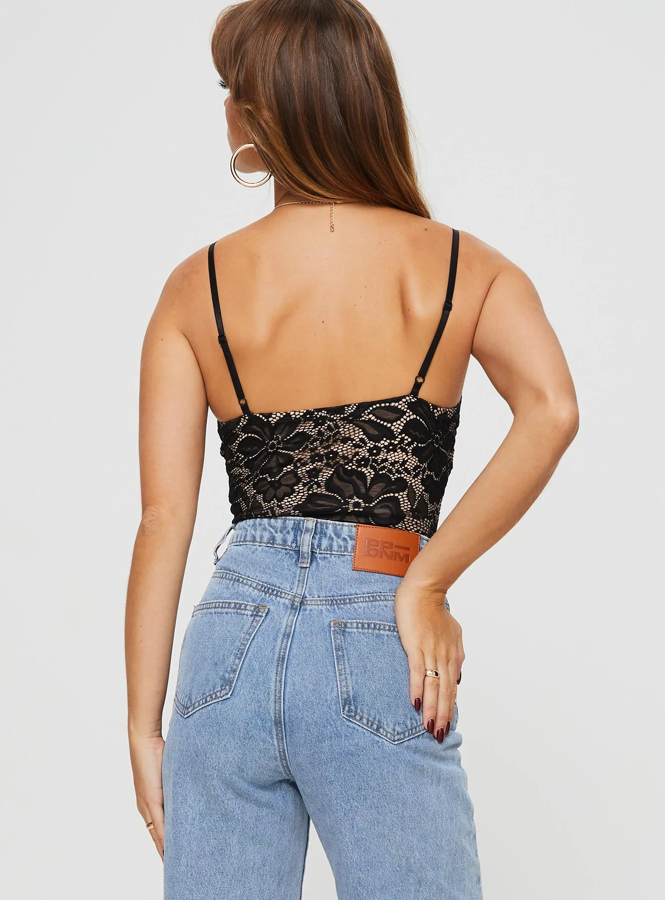 Intimacy Lace Bodysuit Black - Image 4