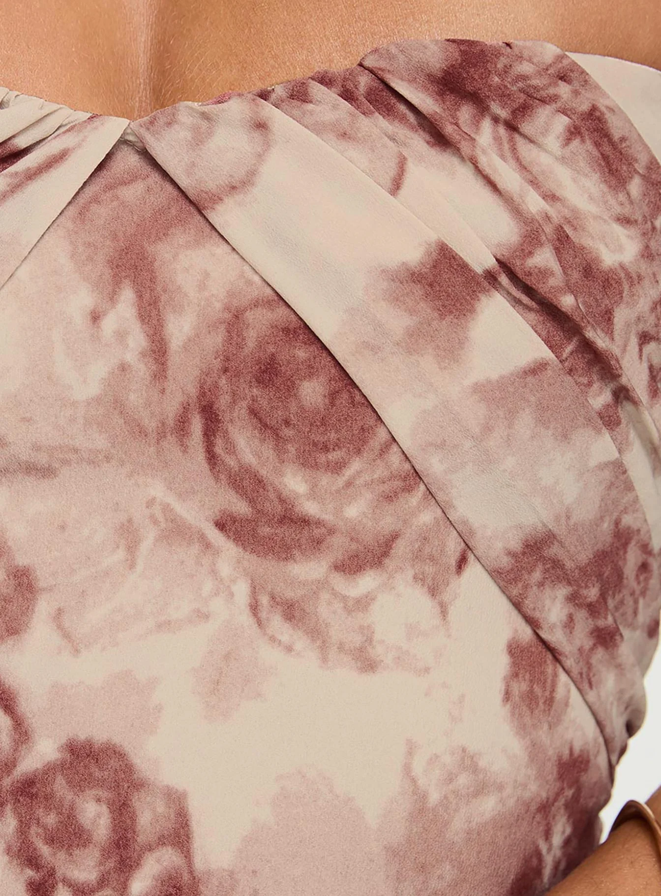 Irena Strapless Mini Dress Rose Floral Petite - Image 6