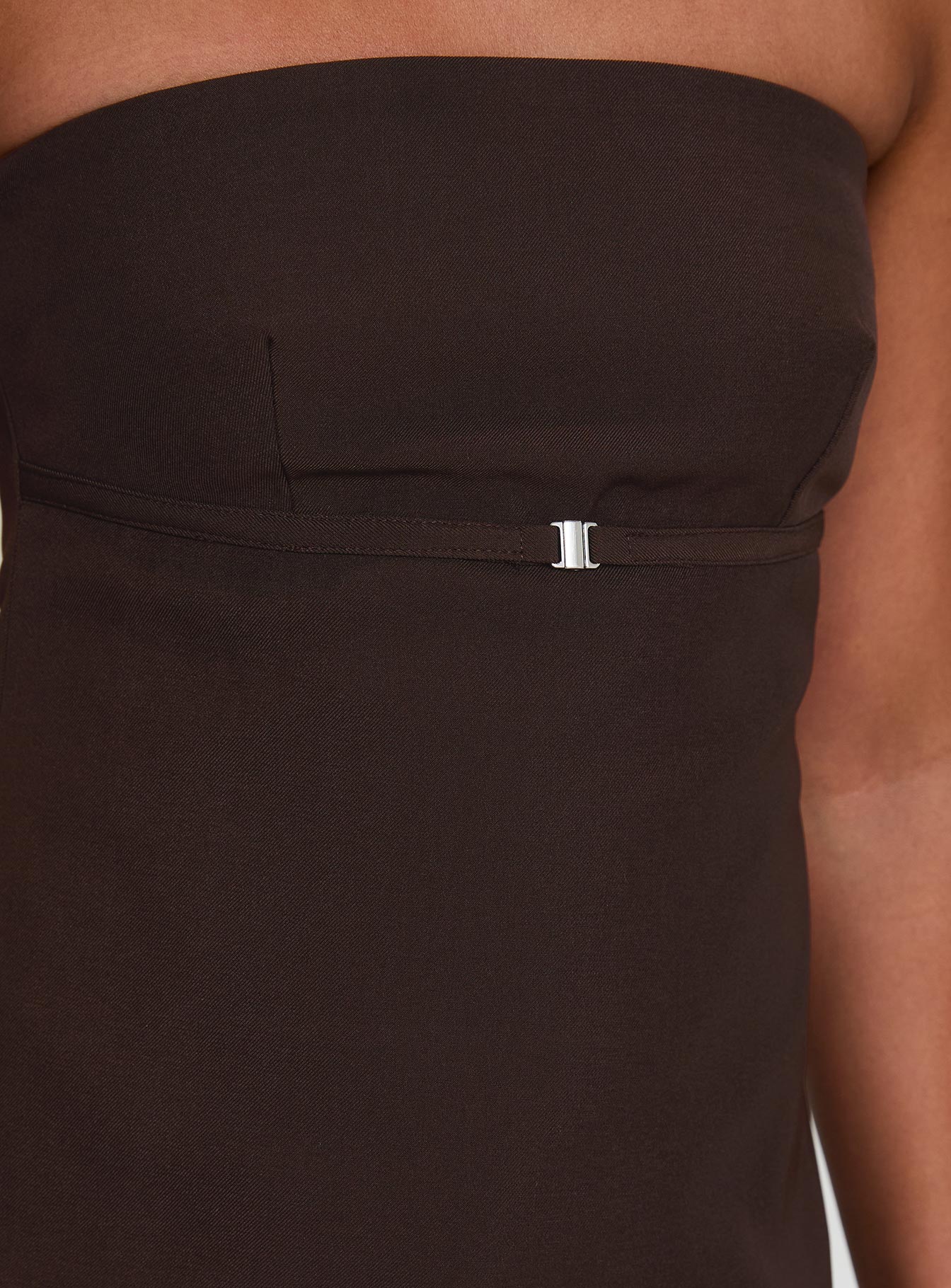 Irresistible Strapless Top Chocolate Petite - Image 6