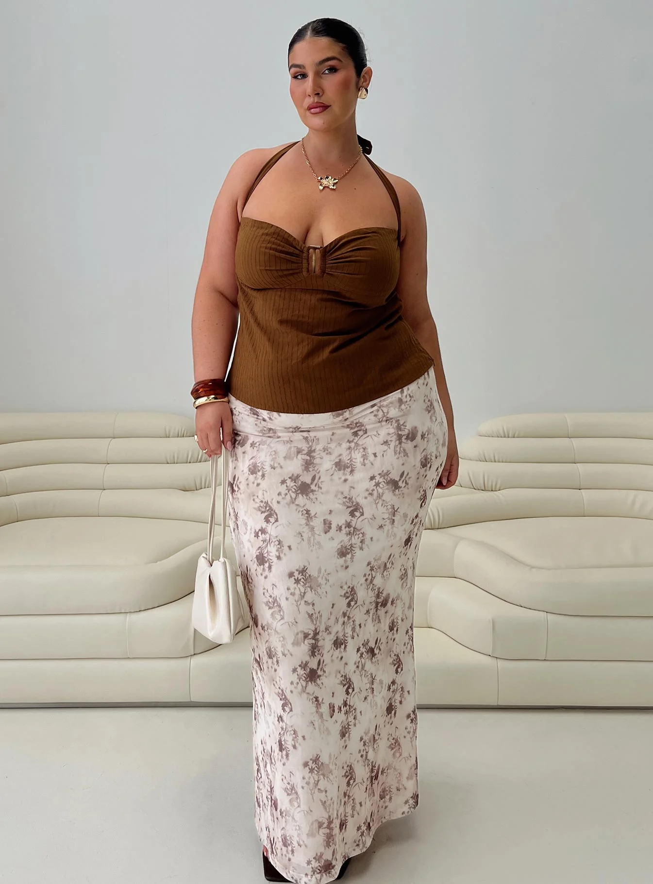Isabetta Halter Top Chocolate Curve - Image 8