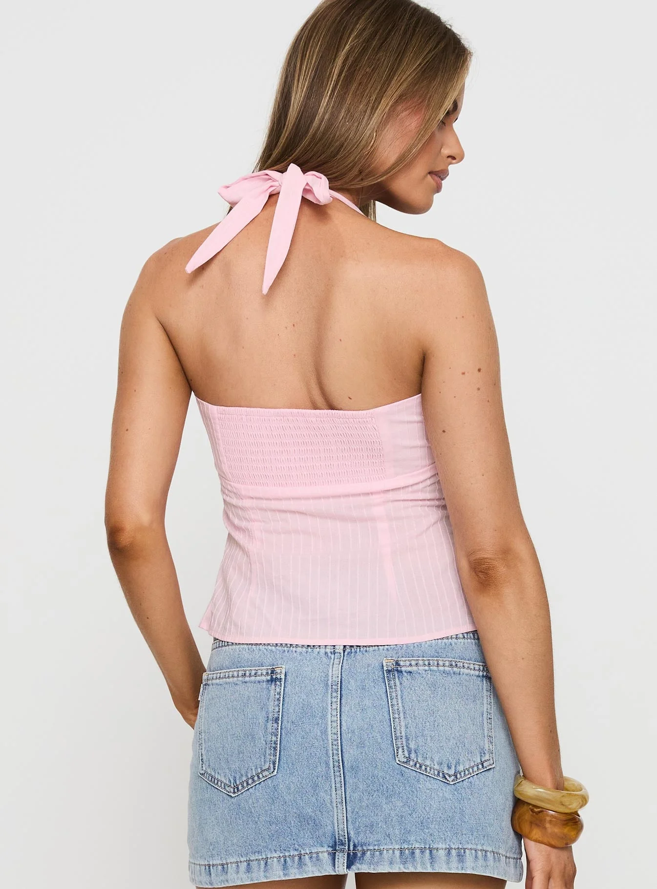 Isabetta Halter Top Pink - Image 5