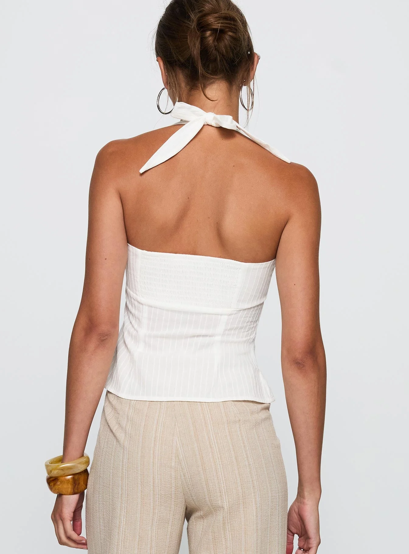 Isabetta Halter Top White - Image 5