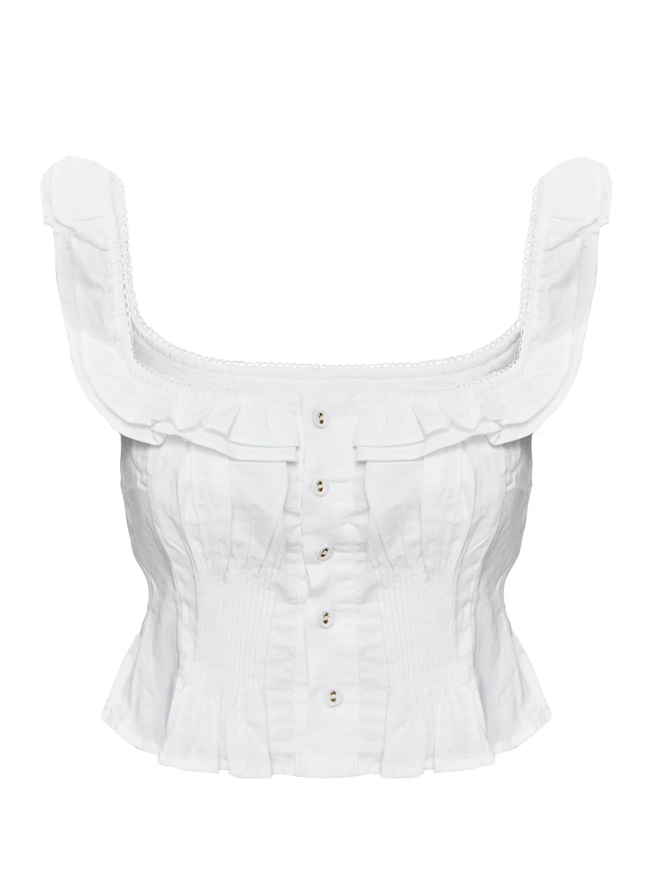 Isadoria Frill Top White - Image 6
