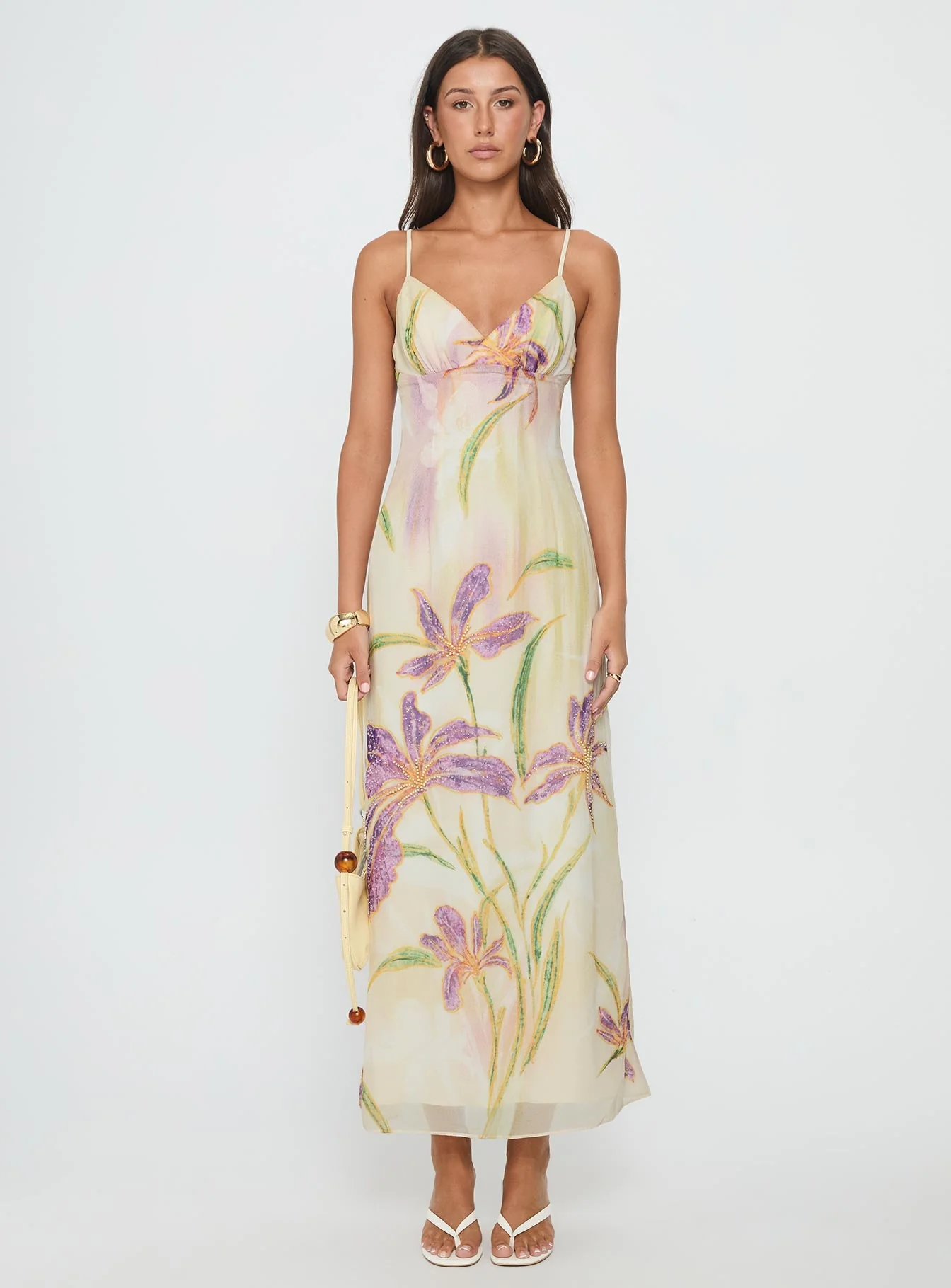 Isakaia Beaded Maxi Dress Floral / Multi - Image 7