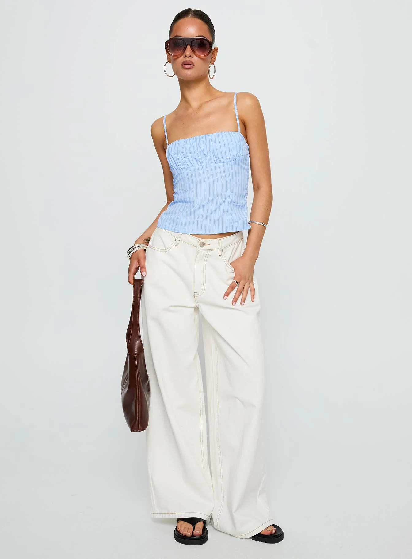Isolabella Top Blue Stripe - Image 2
