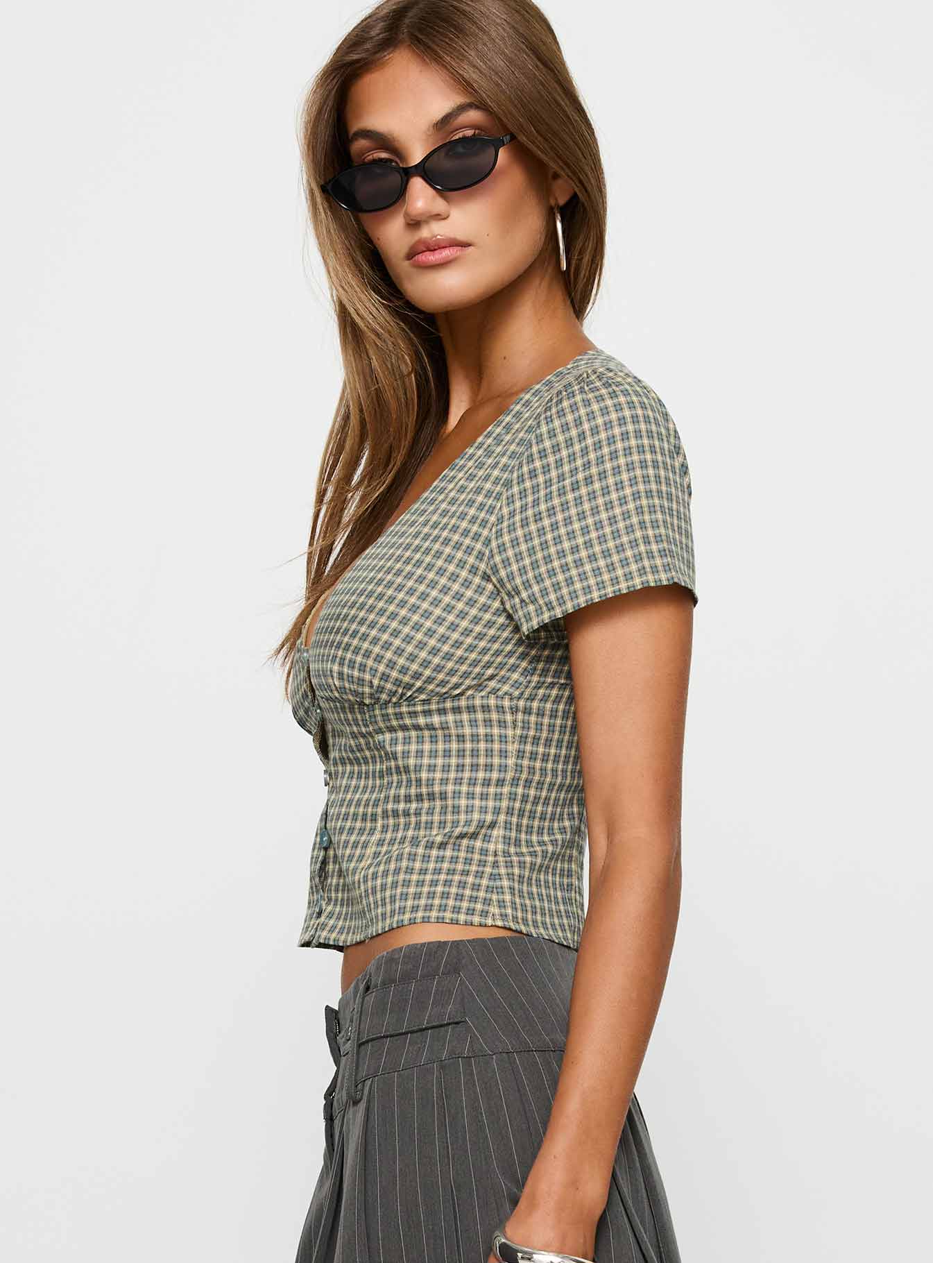 Isolda Top Multi Check - Image 4