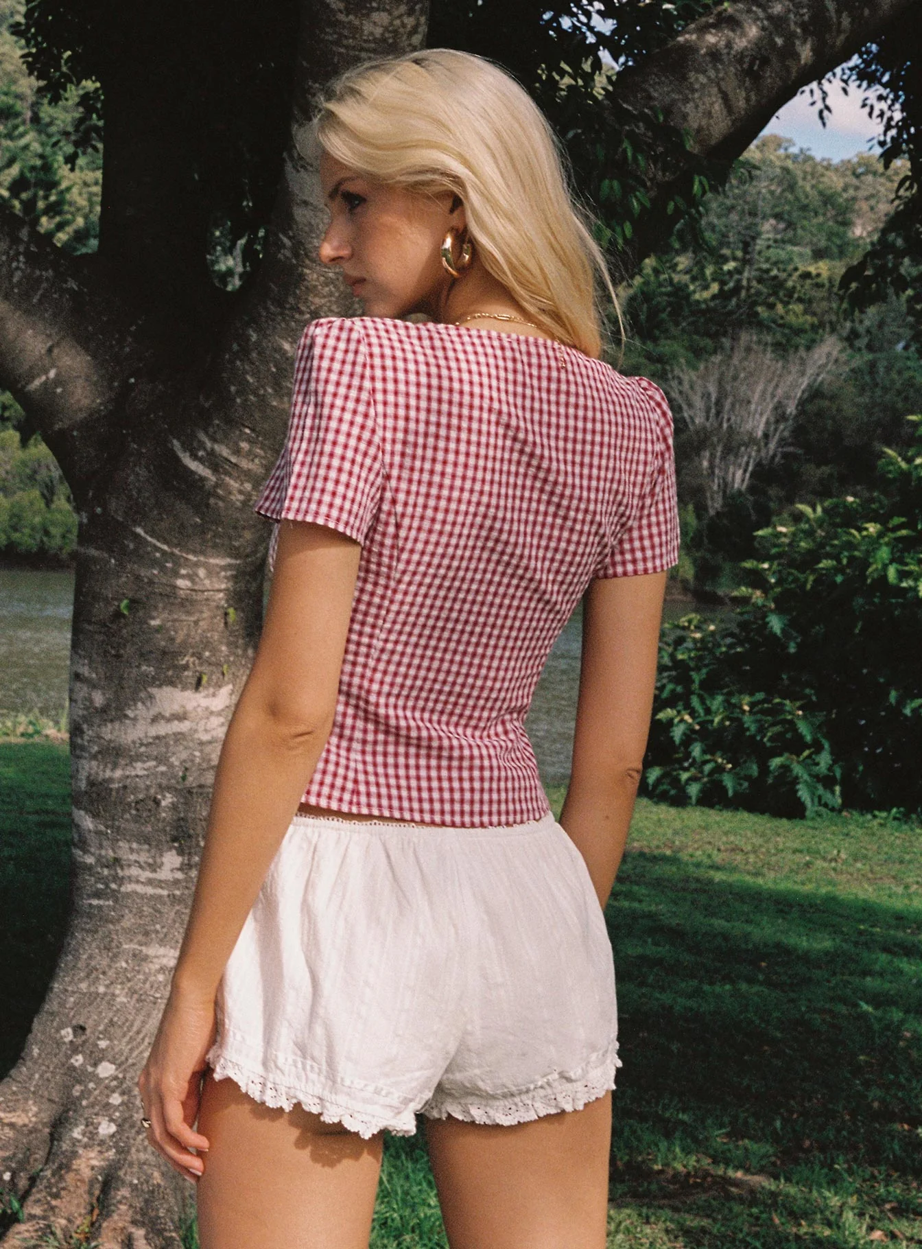 Isolda Top Red Gingham - Image 6
