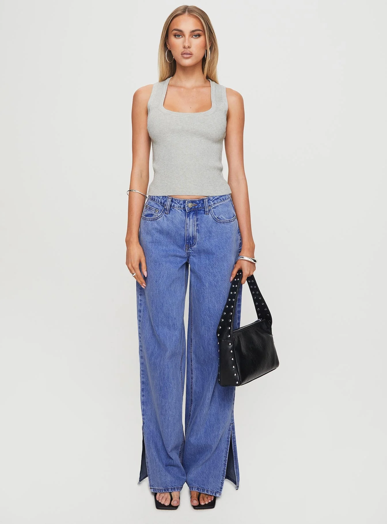 Issues Knit Top Grey - Image 7
