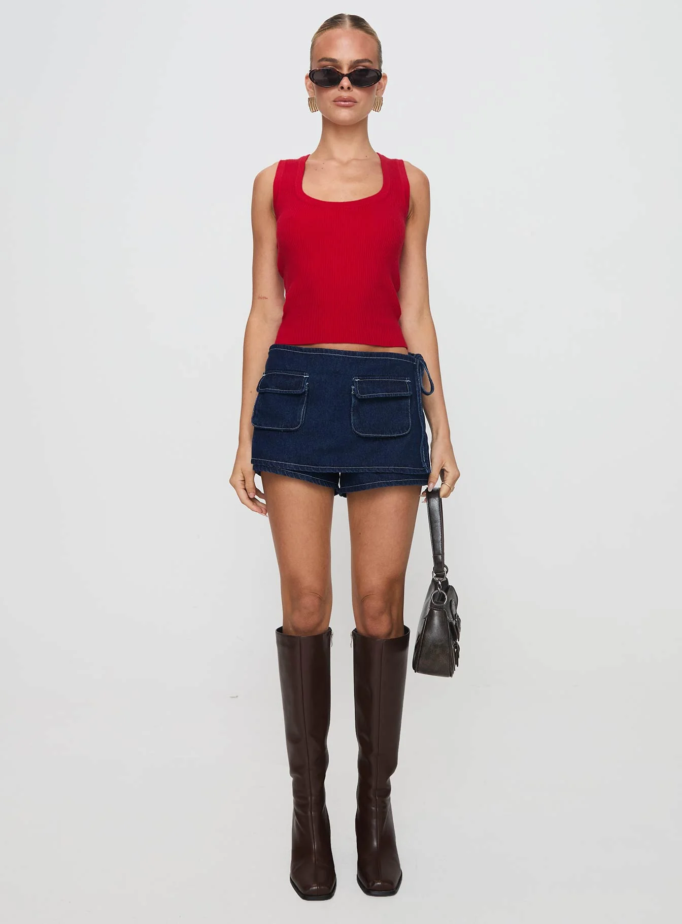Issues Knit Top Red - Image 7