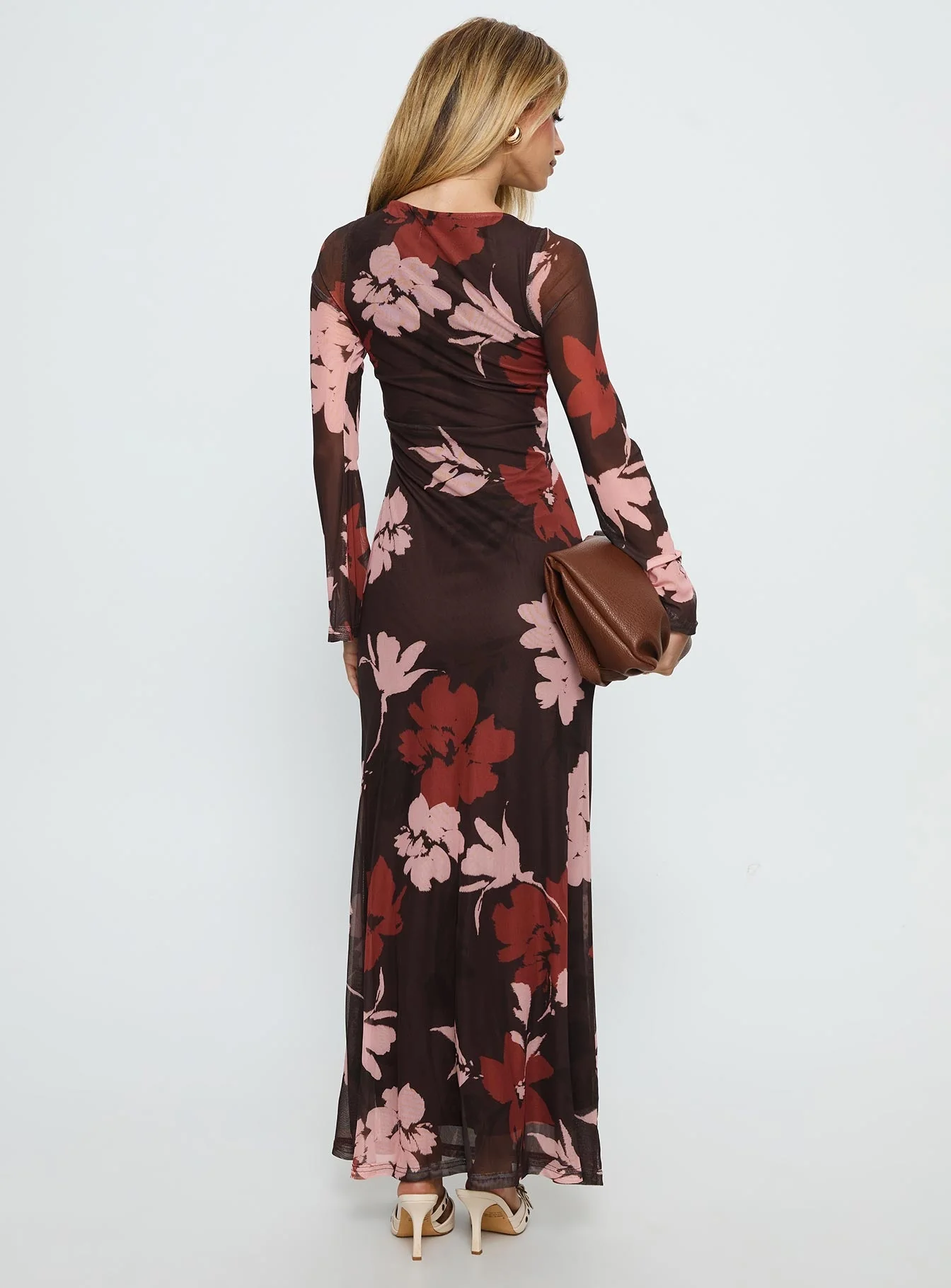 Istefania Long Sleeve Maxi Dress Multi - Image 4