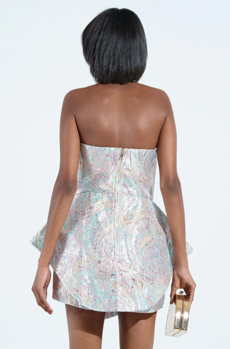 IT GIRL ROMPER IN BROCADE - Image 4
