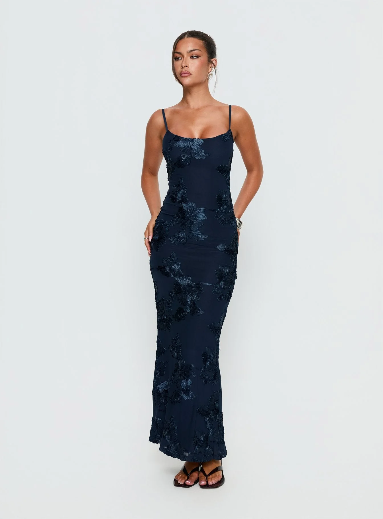 Jacalyn Maxi Dress Navy - Image 2