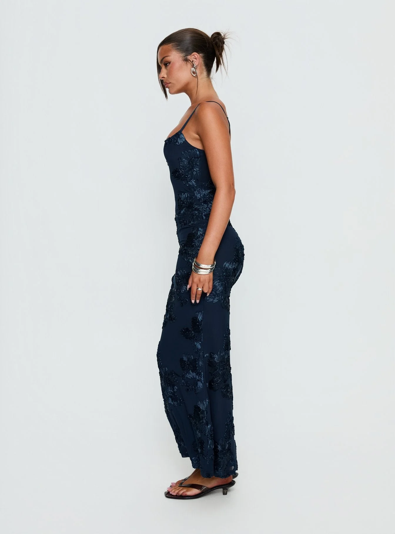 Jacalyn Maxi Dress Navy - Image 3