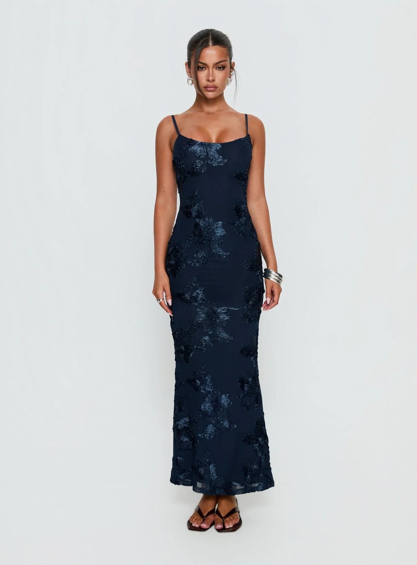 Jacalyn Maxi Dress Navy - Image 6