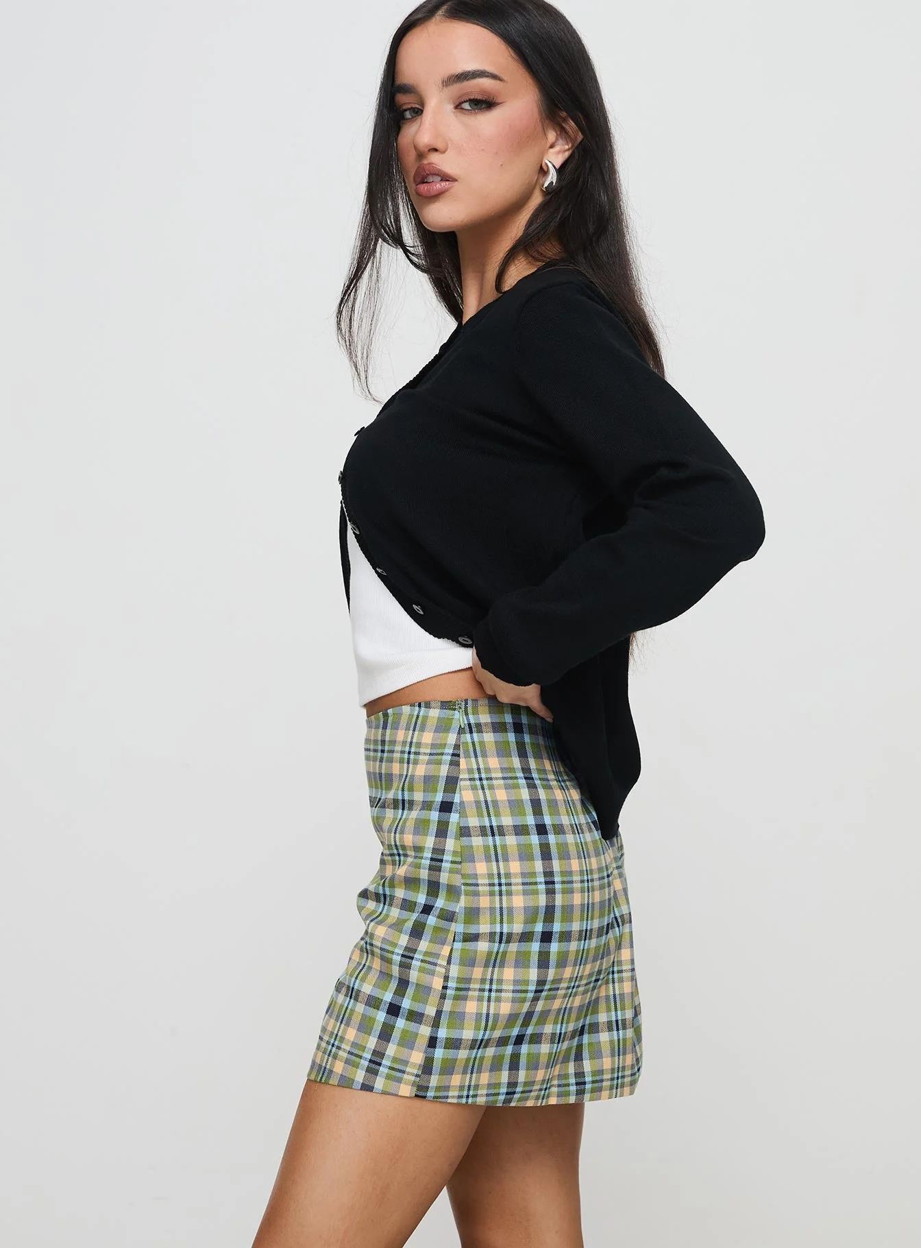 Jacklin Mini Skirt Multi Check - Image 4